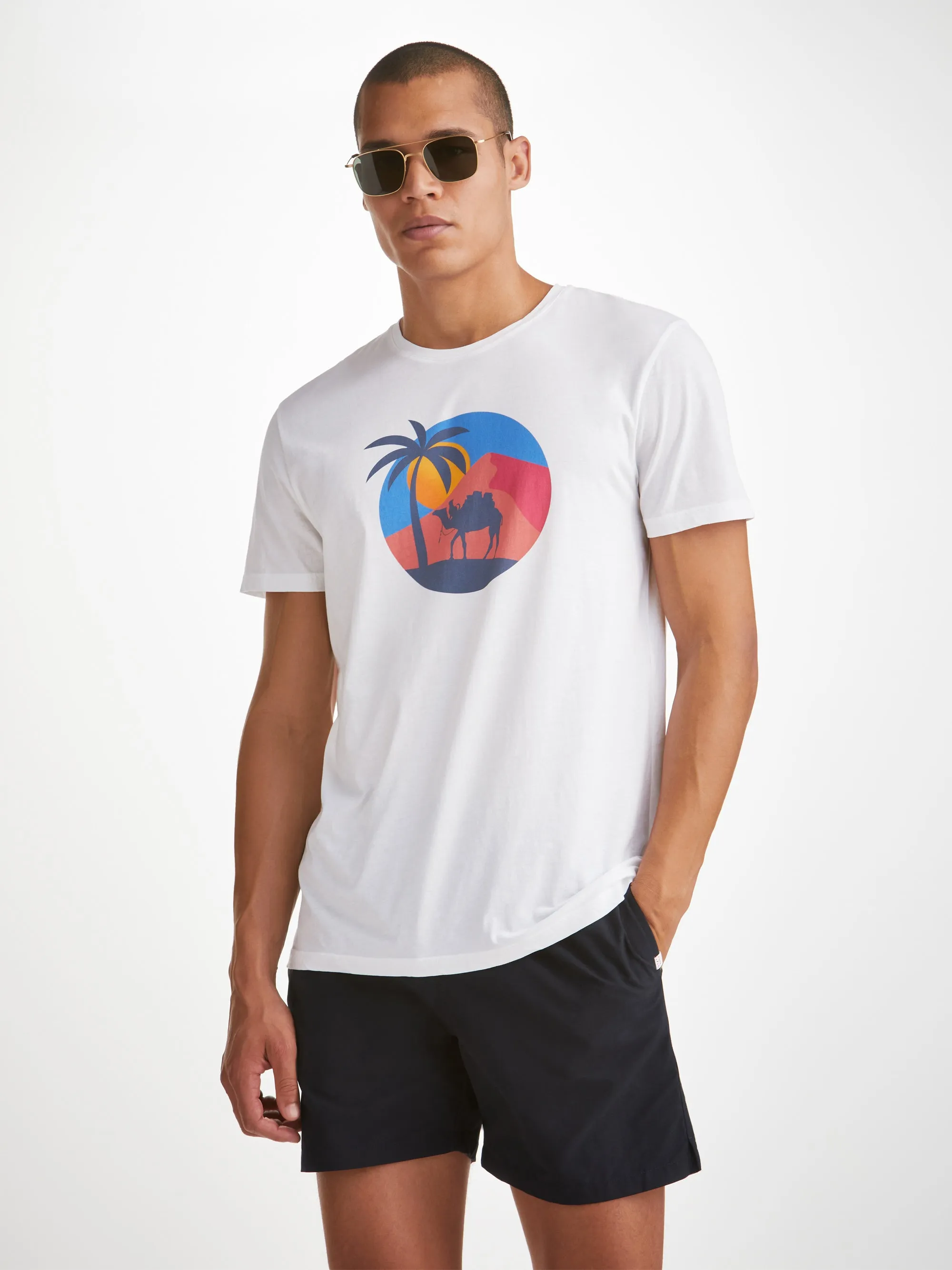 Men's T-Shirt Ripley 19 Pima Cotton White sold by Derek Rose