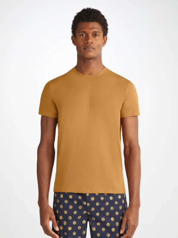 Men's T-Shirt Basel Micro Modal Stretch Gold sold by Derek Rose