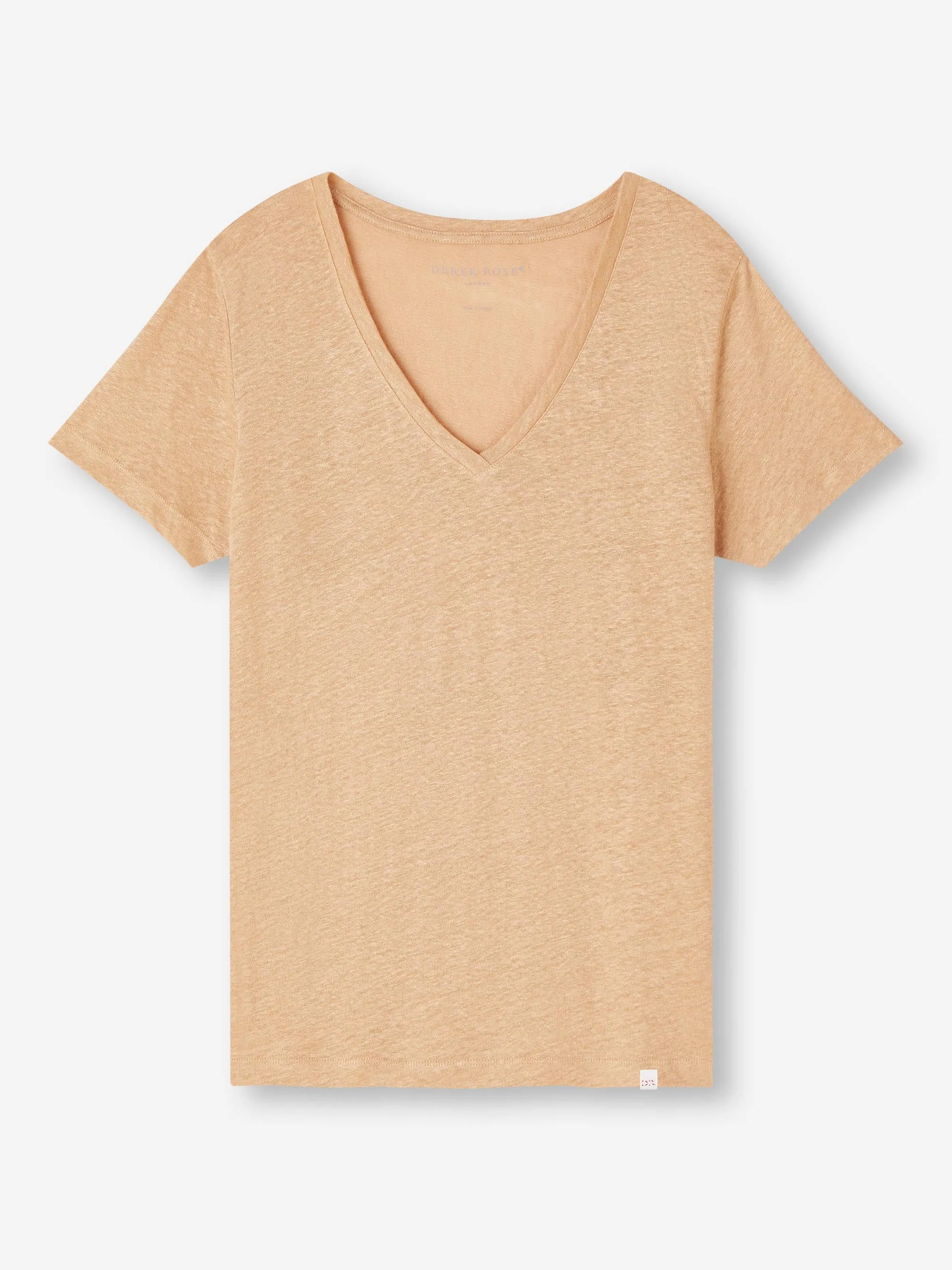 Women's V-Neck T-Shirt Jordan Linen Sand sold by Derek Rose product image thumbnail 2