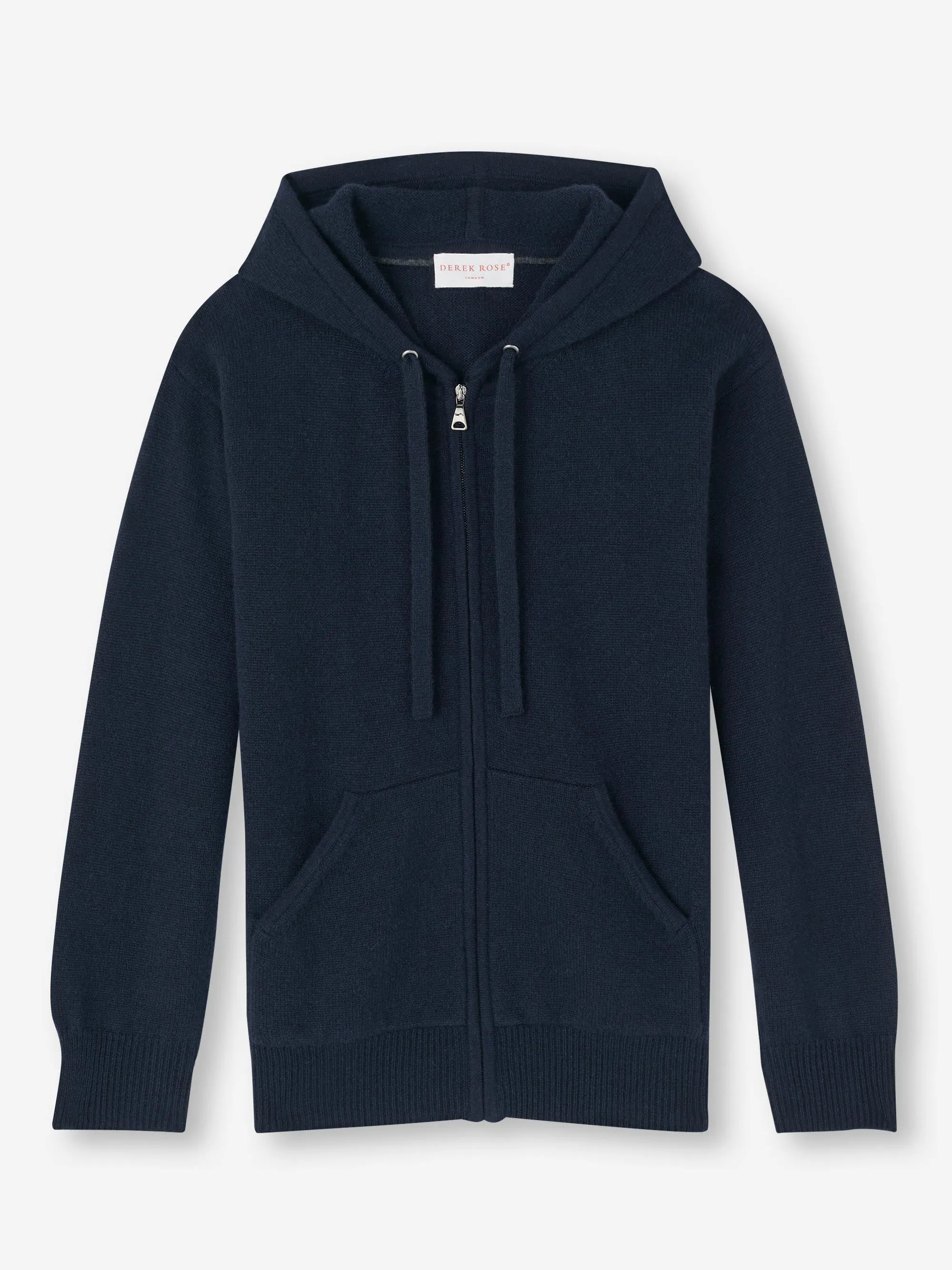 Women's Zip Up Hoodie Daphne Cashmere Navy sold by Derek Rose product image thumbnail 2