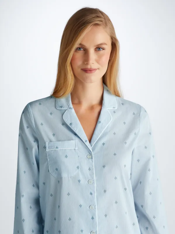Women's Pajamas Nelson 100 Cotton Batiste Blue sold by Derek Rose