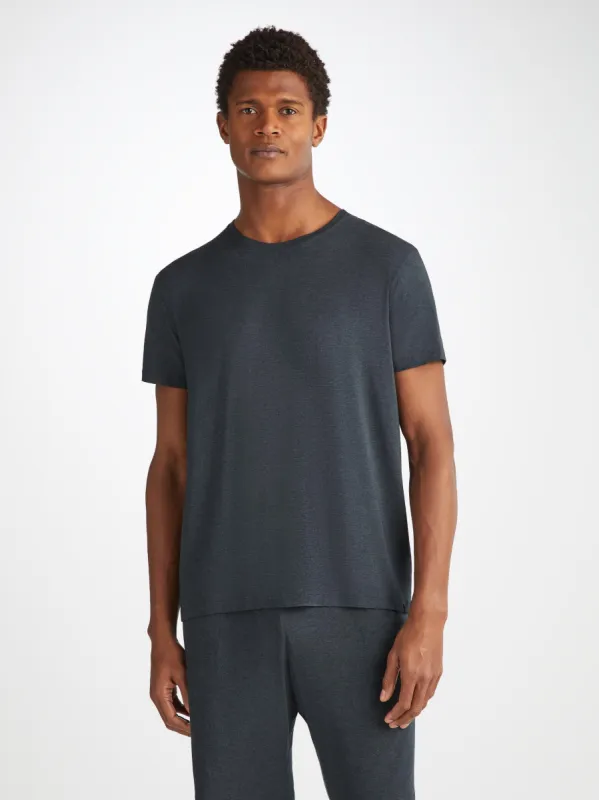 Men's T-Shirt Marlowe Micro Modal Stretch Anthracite sold by Derek Rose