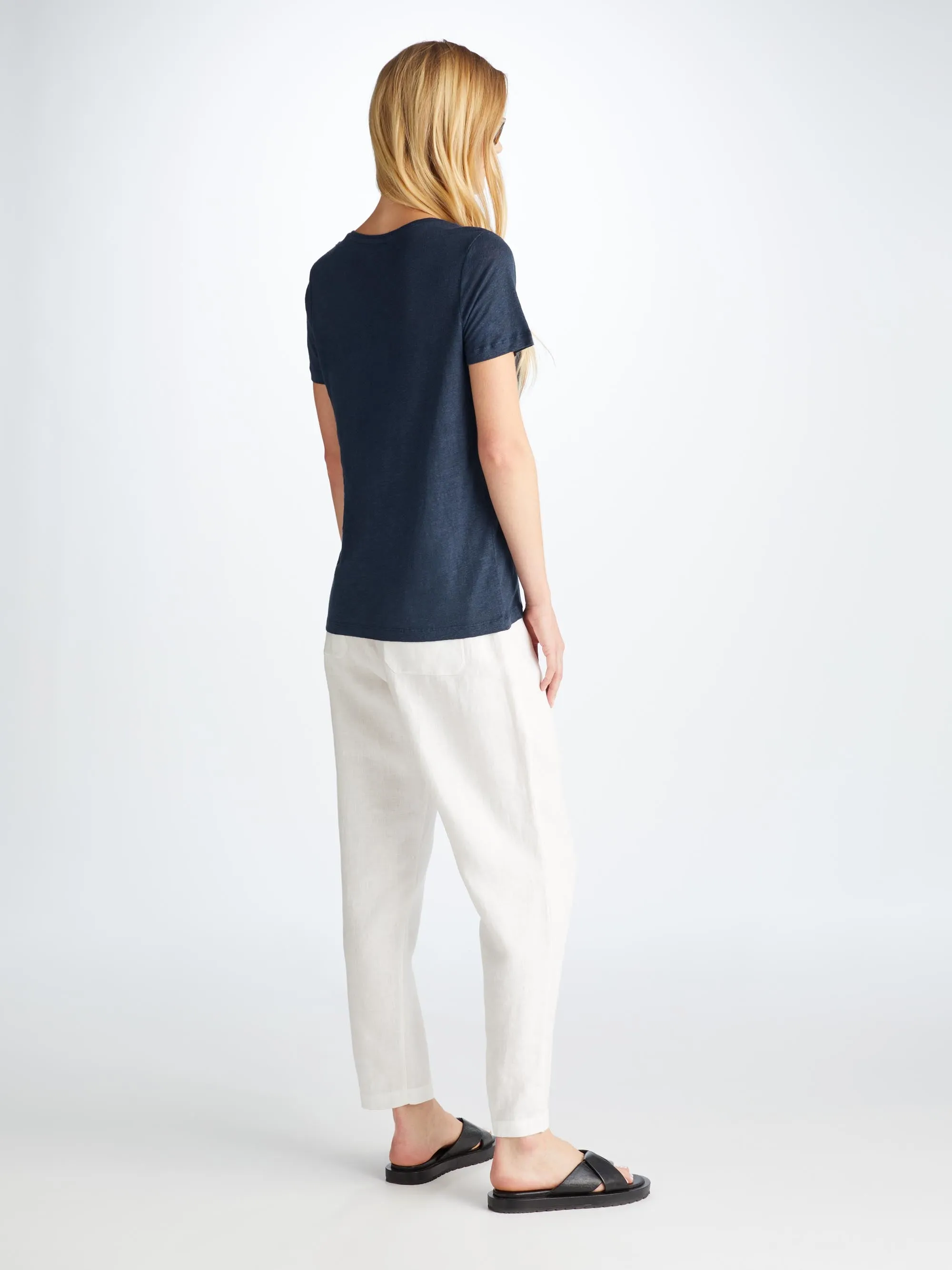 Women's T-Shirt Jordan Linen Navy sold by Derek Rose product image thumbnail 4