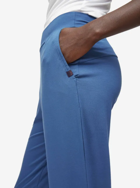 Women's Track Pants Basel Micro Modal Stretch Storm Blue sold by Derek Rose
