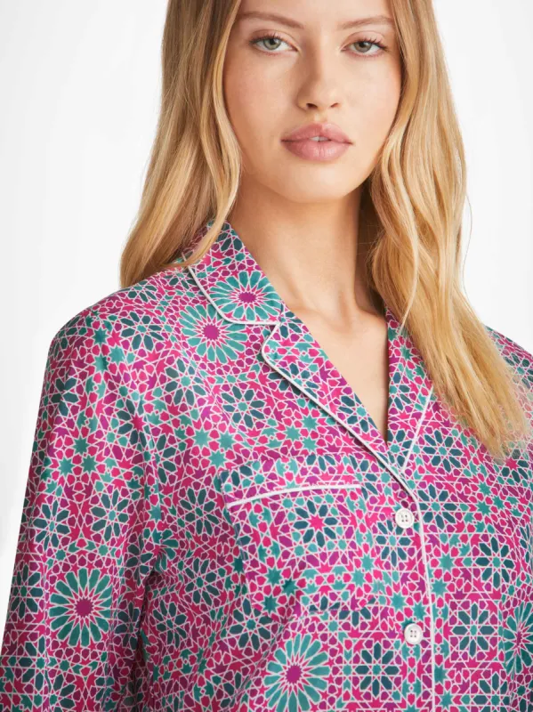 Women's Pyjamas Ledbury 69 Cotton Batiste Pink sold by Derek Rose