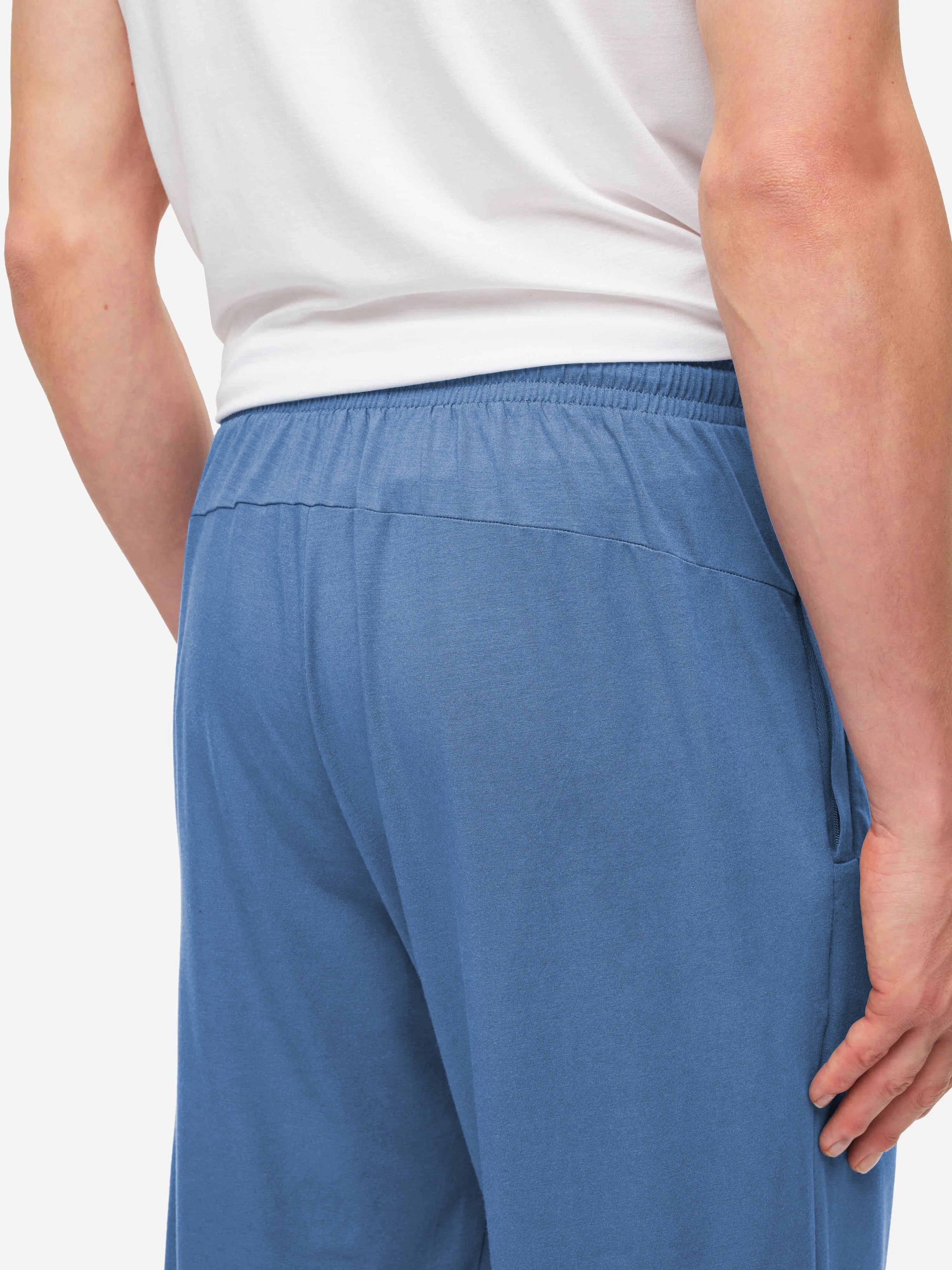Men's Track Pants Basel Micro Modal Stretch Storm Blue sold by Derek Rose product image thumbnail 5