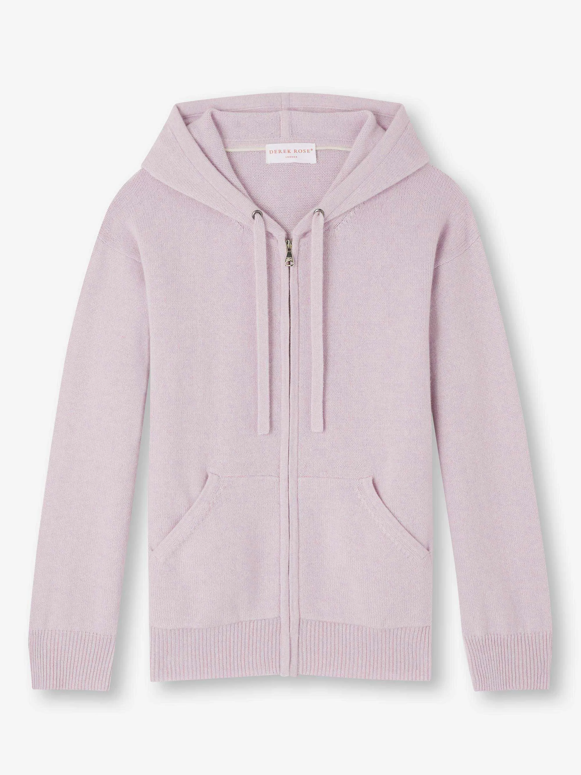 Women's Hoodie Daphne Cashmere Lilac sold by Derek Rose product image thumbnail 2