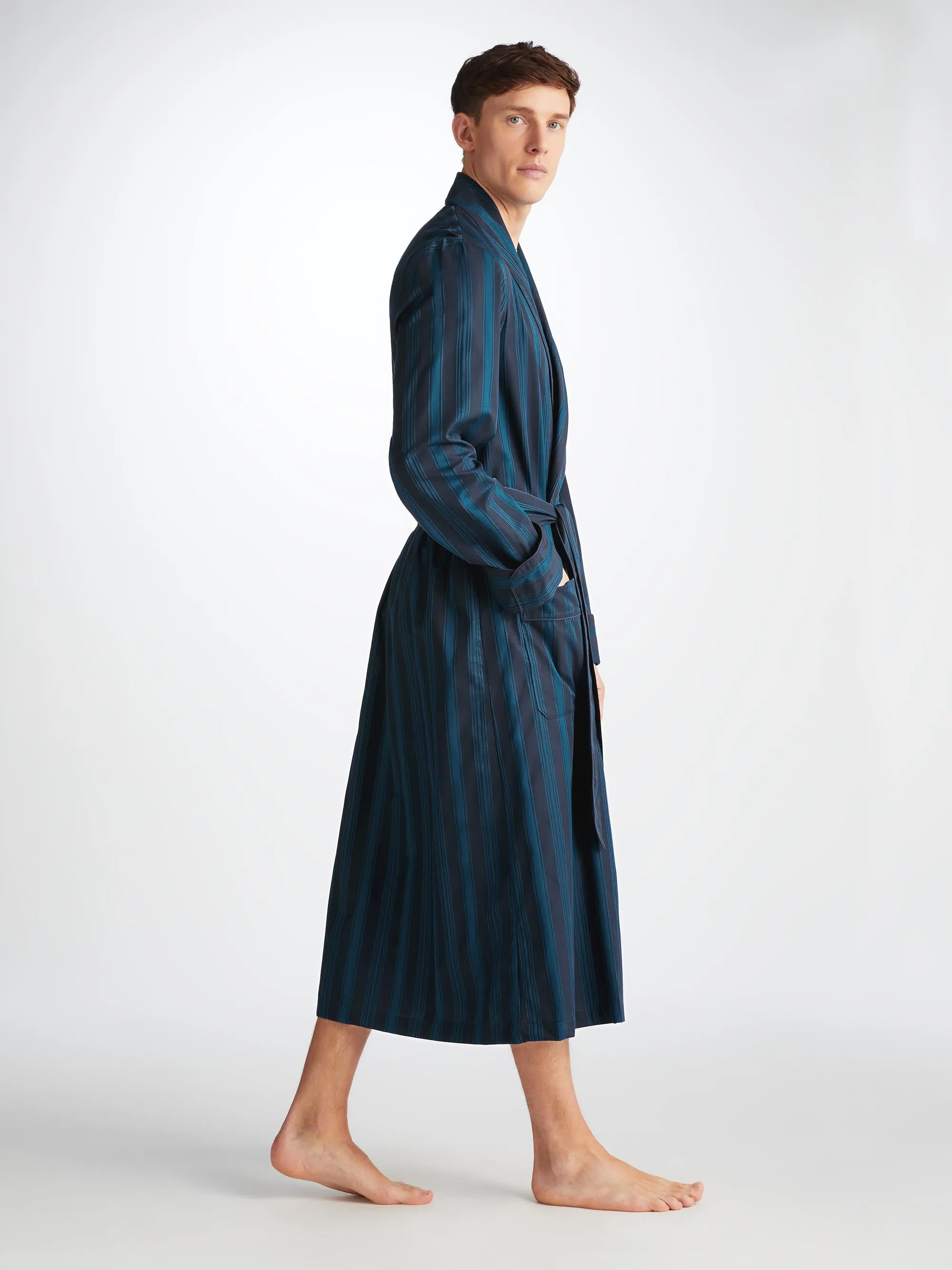 Men's Robe Royal 222 Cotton Navy sold by Derek Rose