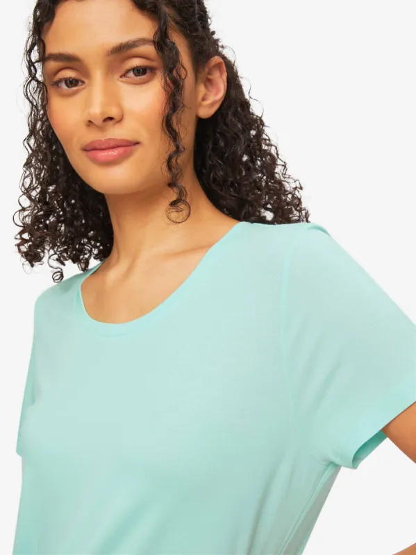 Women's T-Shirt Lara Micro Modal Stretch Mint sold by Derek Rose