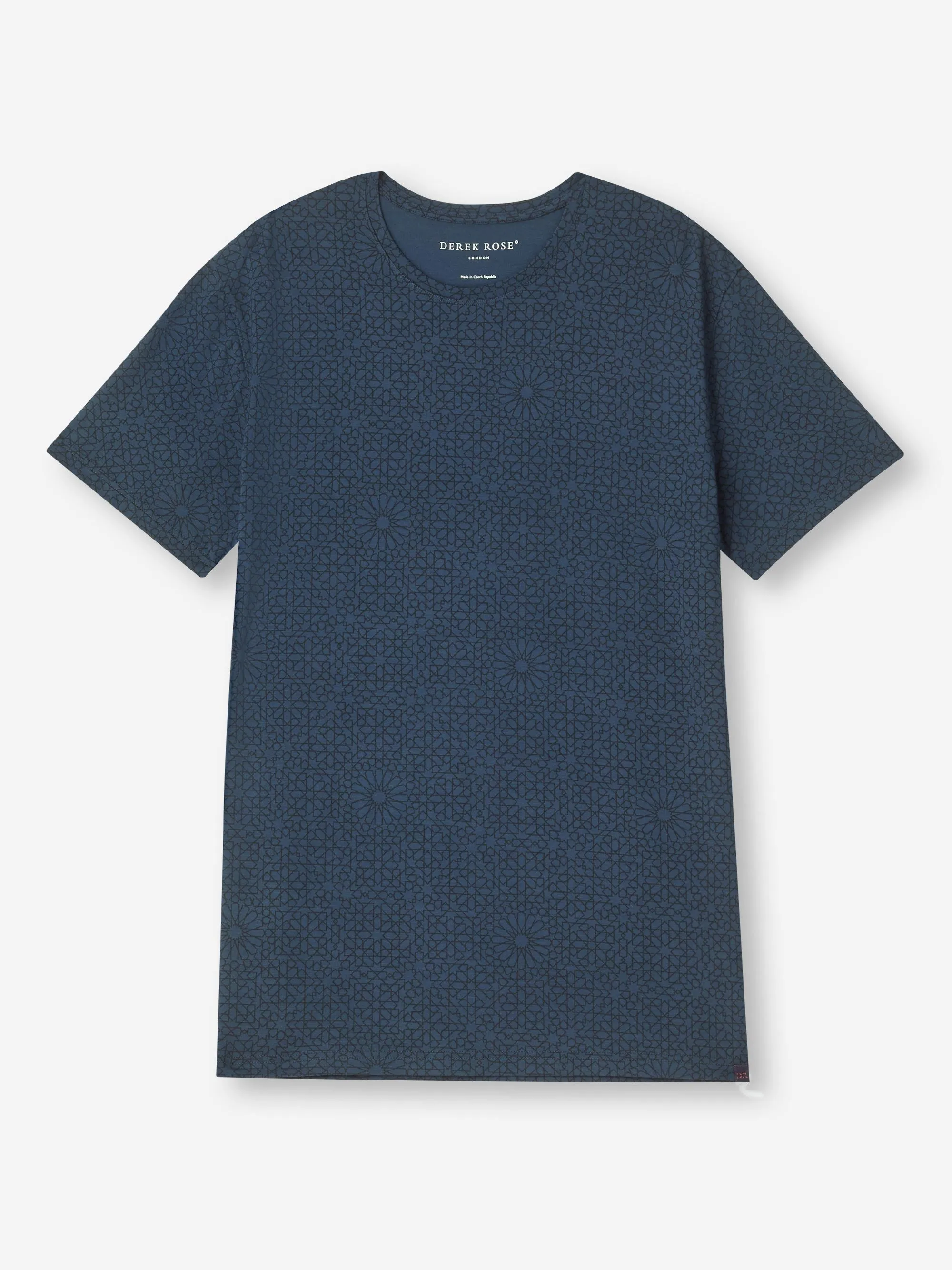 Men's T-Shirt London 12 Micro Modal Navy sold by Derek Rose product image thumbnail 2