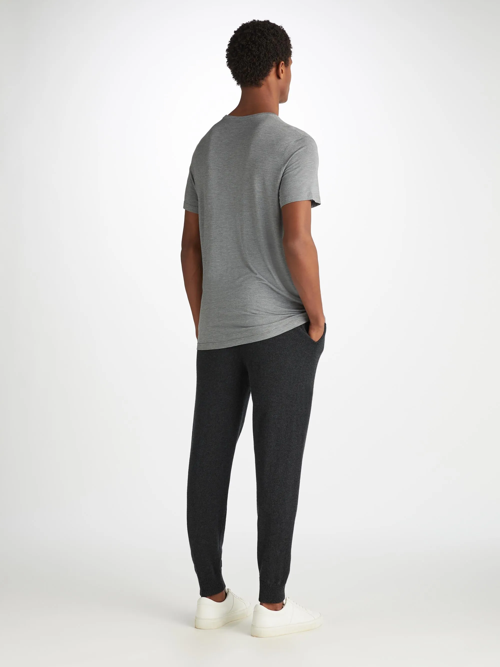 Men's Track Pants Finley Cashmere Charcoal sold by Derek Rose product image thumbnail 4