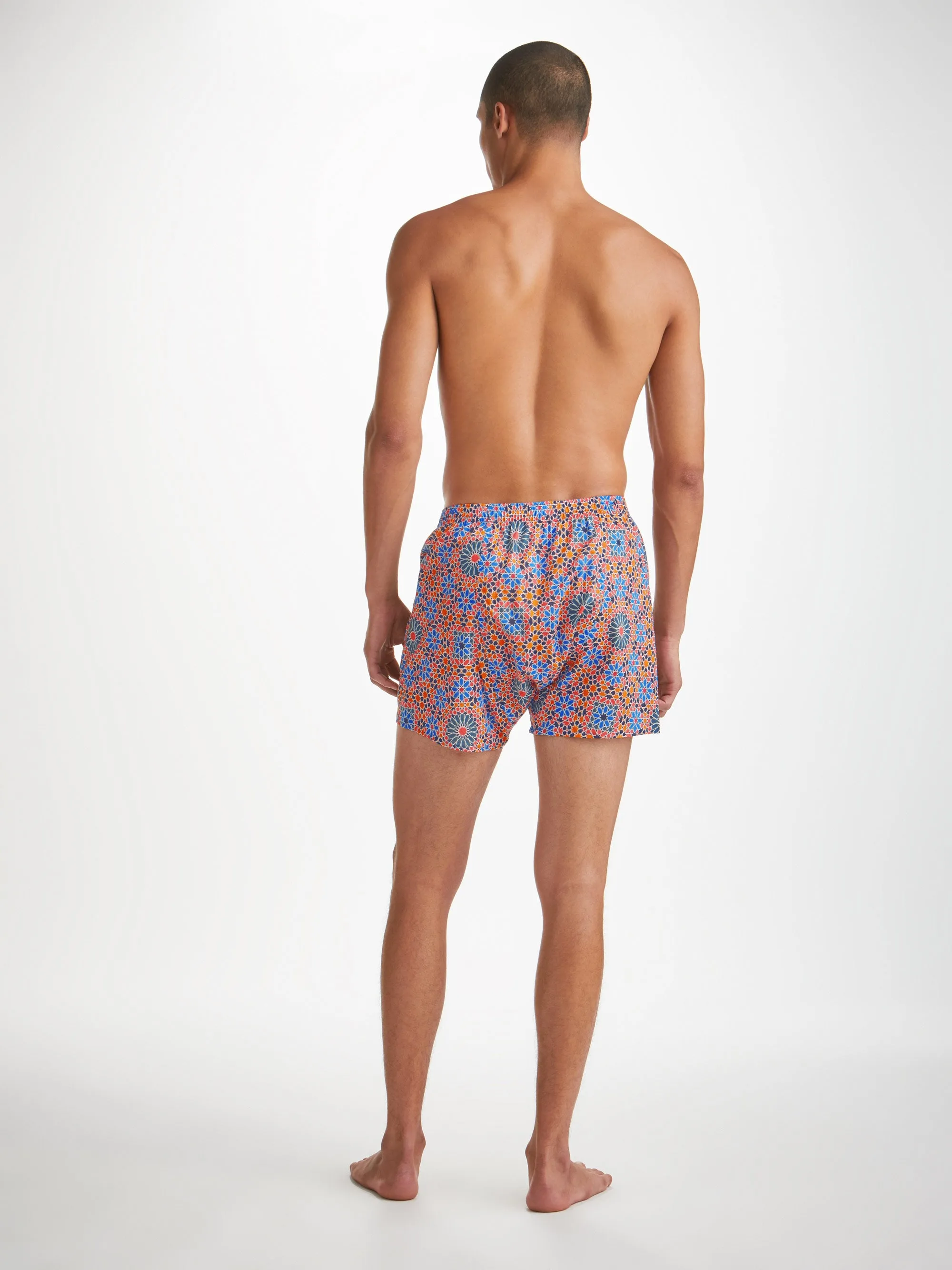 Men's Classic Fit Boxers Ledbury 69 Cotton Batiste Multi sold by Derek Rose product image thumbnail 3