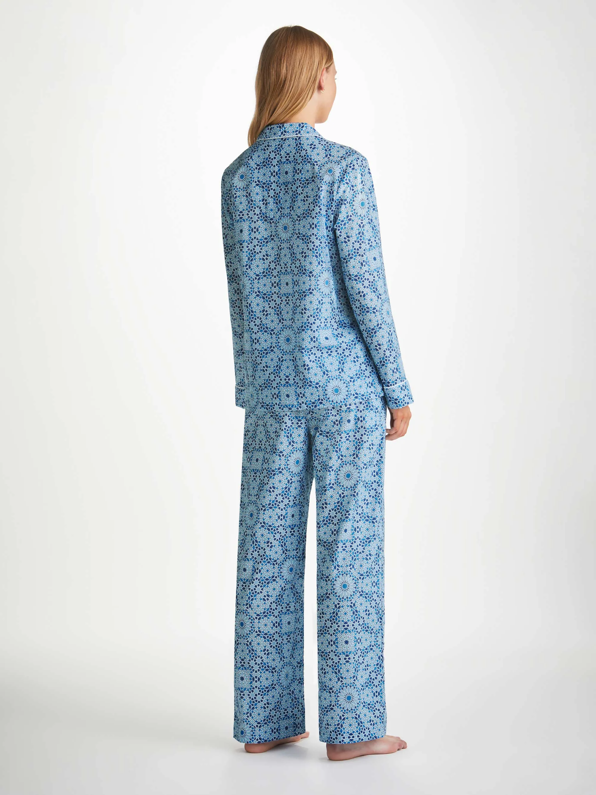 Women's Pyjamas Ledbury 69 Cotton Batiste Blue sold by Derek Rose product image thumbnail 4