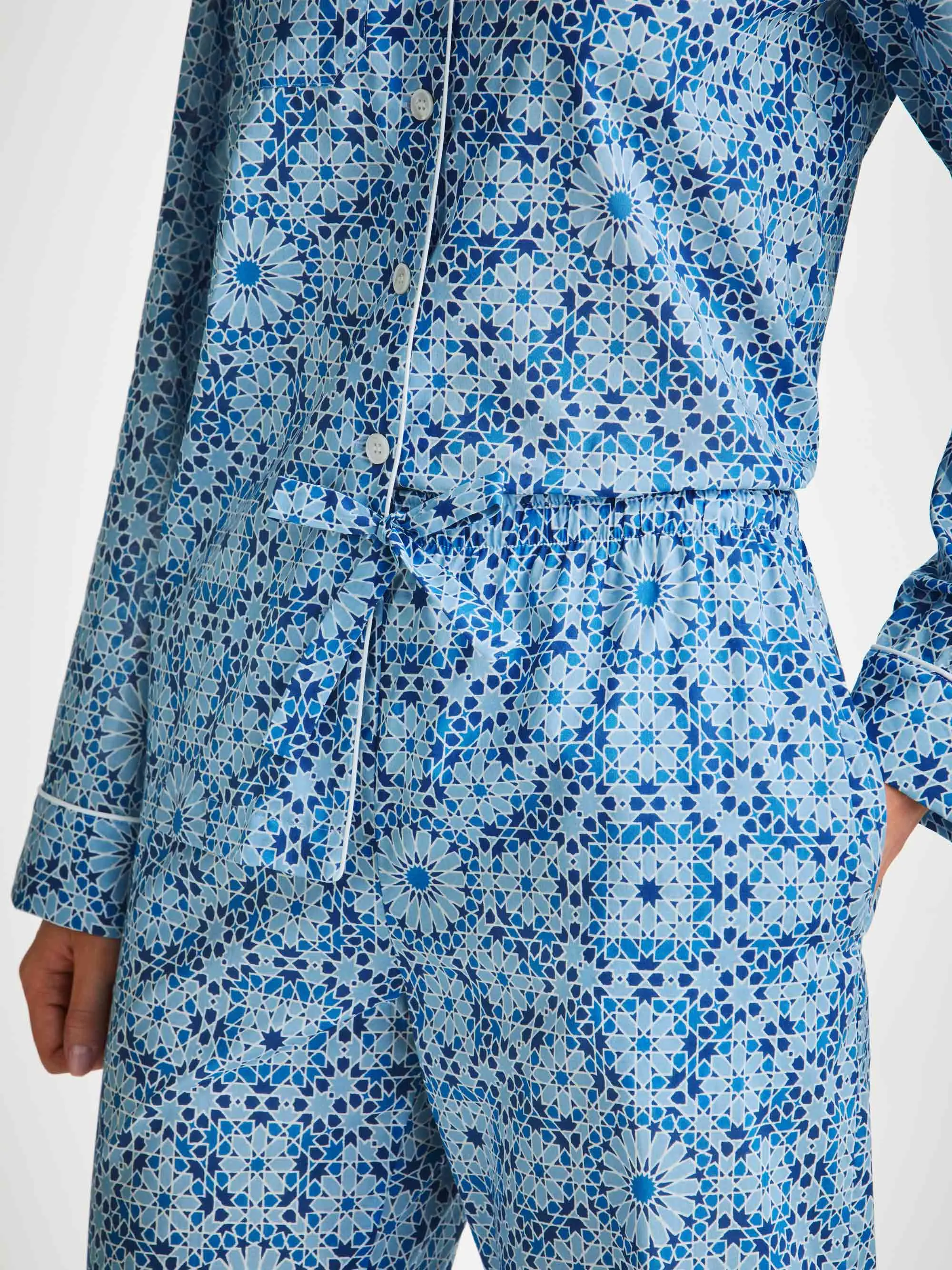 Women's Pyjamas Ledbury 69 Cotton Batiste Blue sold by Derek Rose product image thumbnail 5