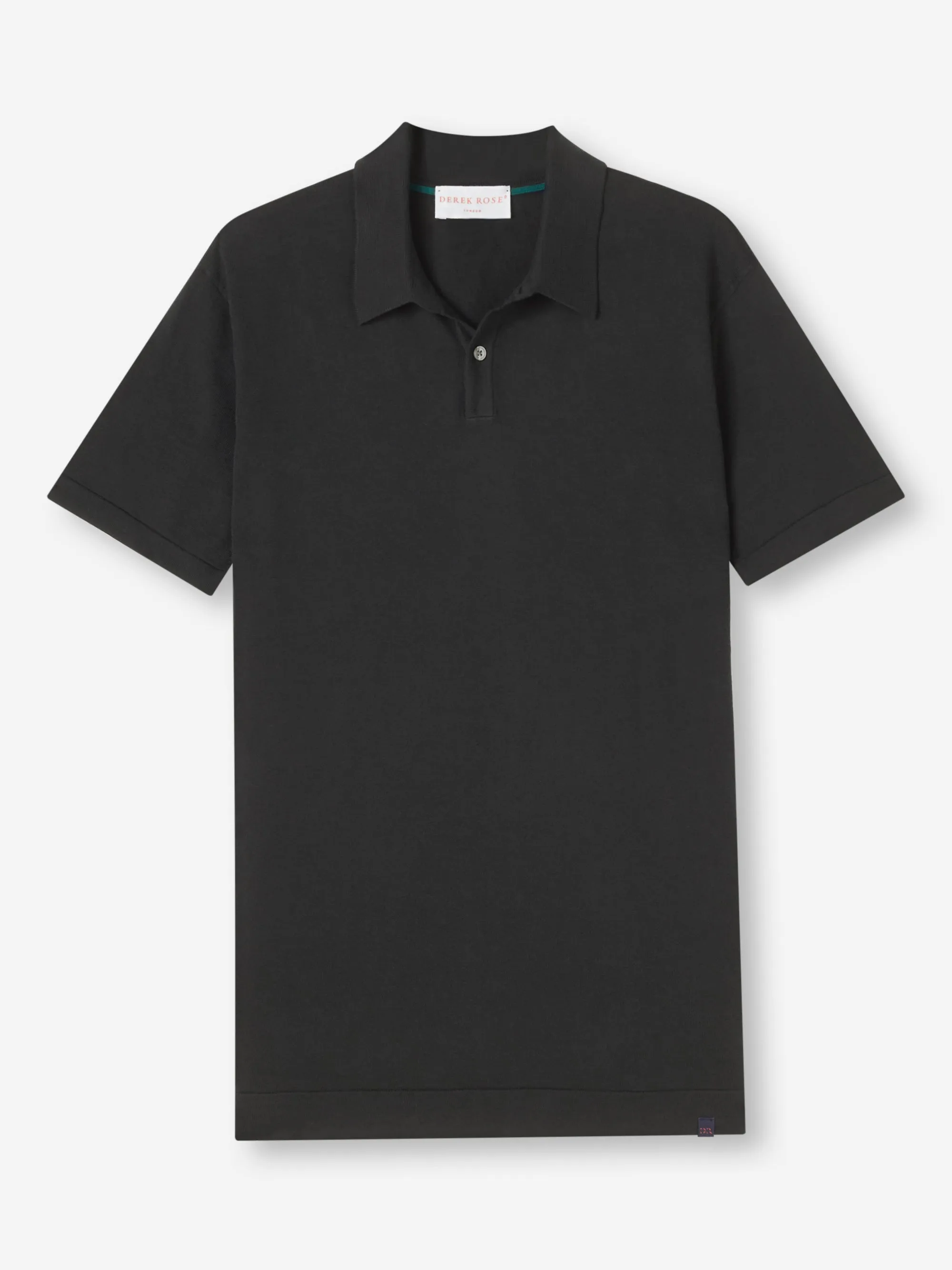 Men's Polo Shirt Jacob Sea Island Cotton Black sold by Derek Rose product image thumbnail 2