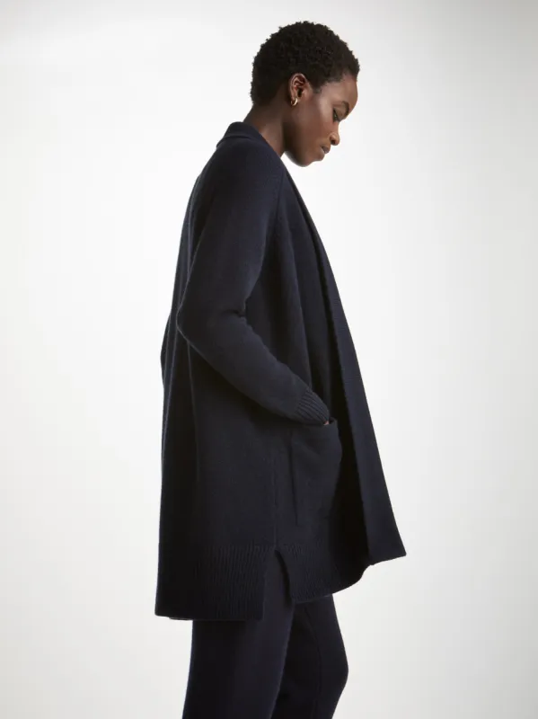 Women's Cardigan Nina Cashmere Navy sold by Derek Rose