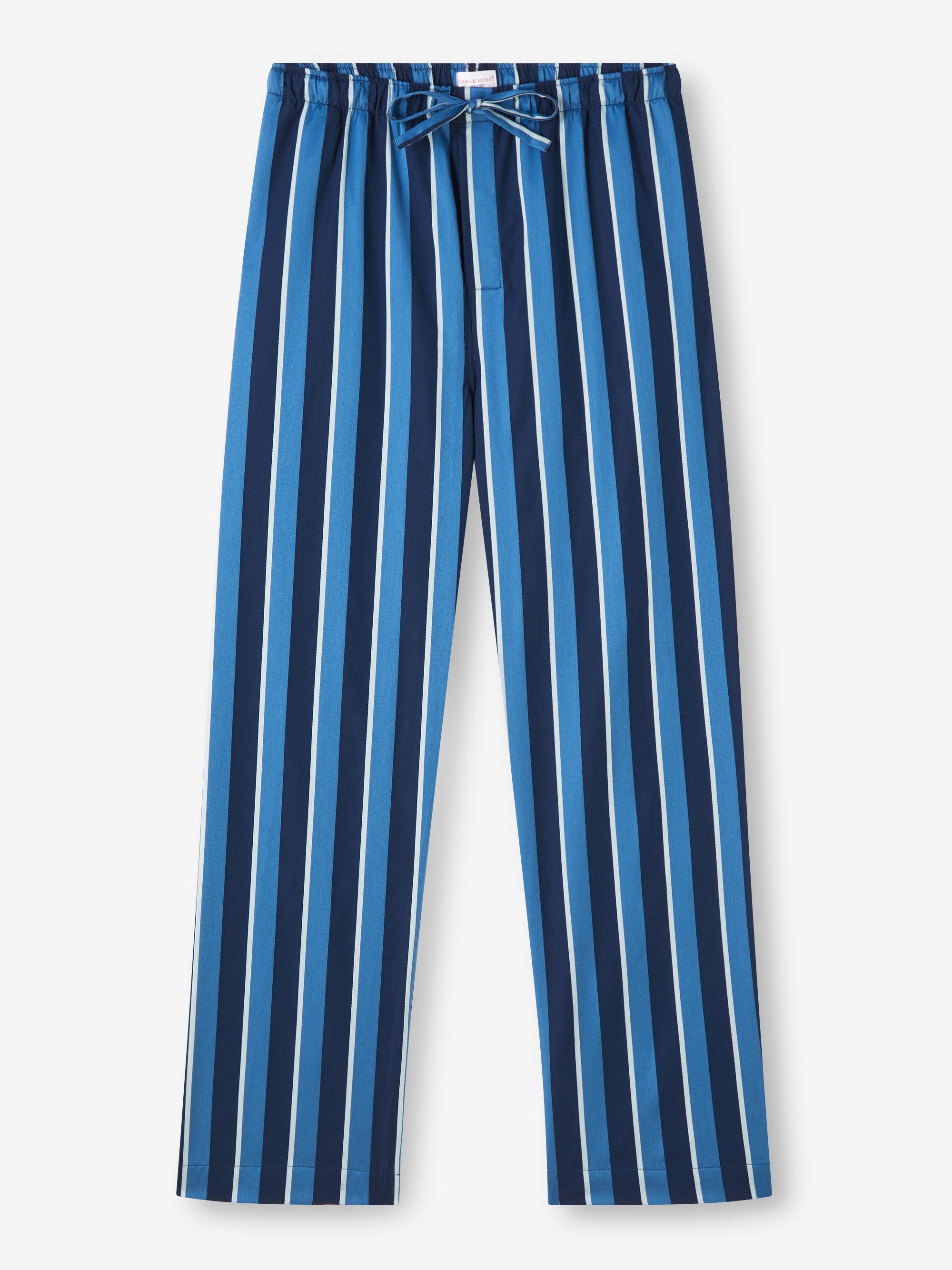 Men's Lounge Trousers Royal 220 Cotton Blue sold by Derek Rose product image thumbnail 2