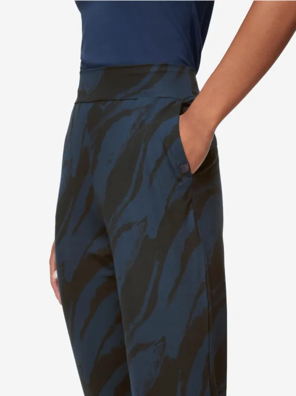 Women's Track Pants London 8 Micro Modal Stretch Navy sold by Derek Rose