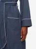 Men's Robe Cotton Batiste Navy Pin Dot Print sold by Derek Rose