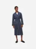 Men's Robe Cotton Batiste Navy Pin Dot Print sold by Derek Rose