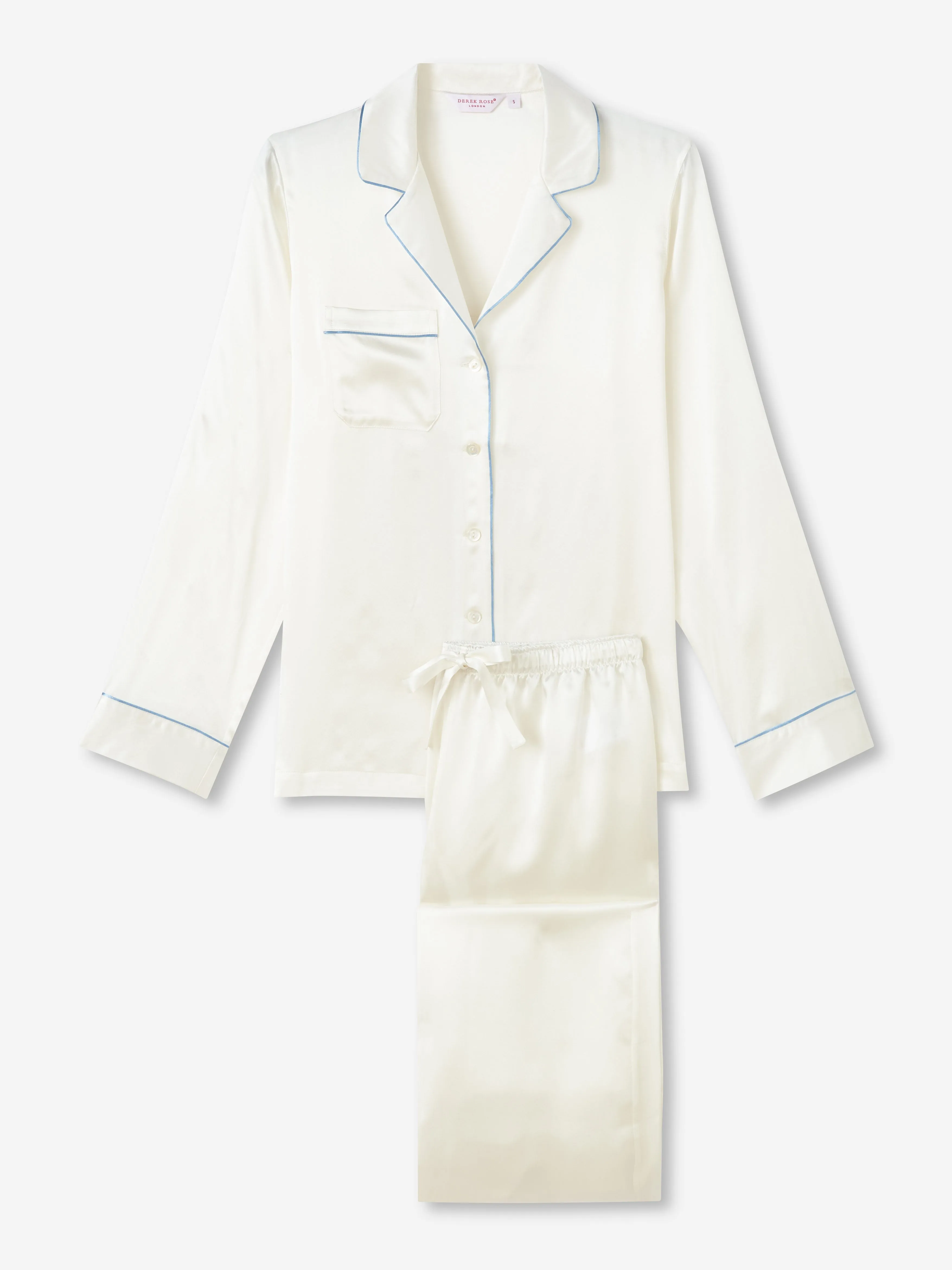 Women's Pajamas Bailey Silk Satin Ivory sold by Derek Rose product image thumbnail 2