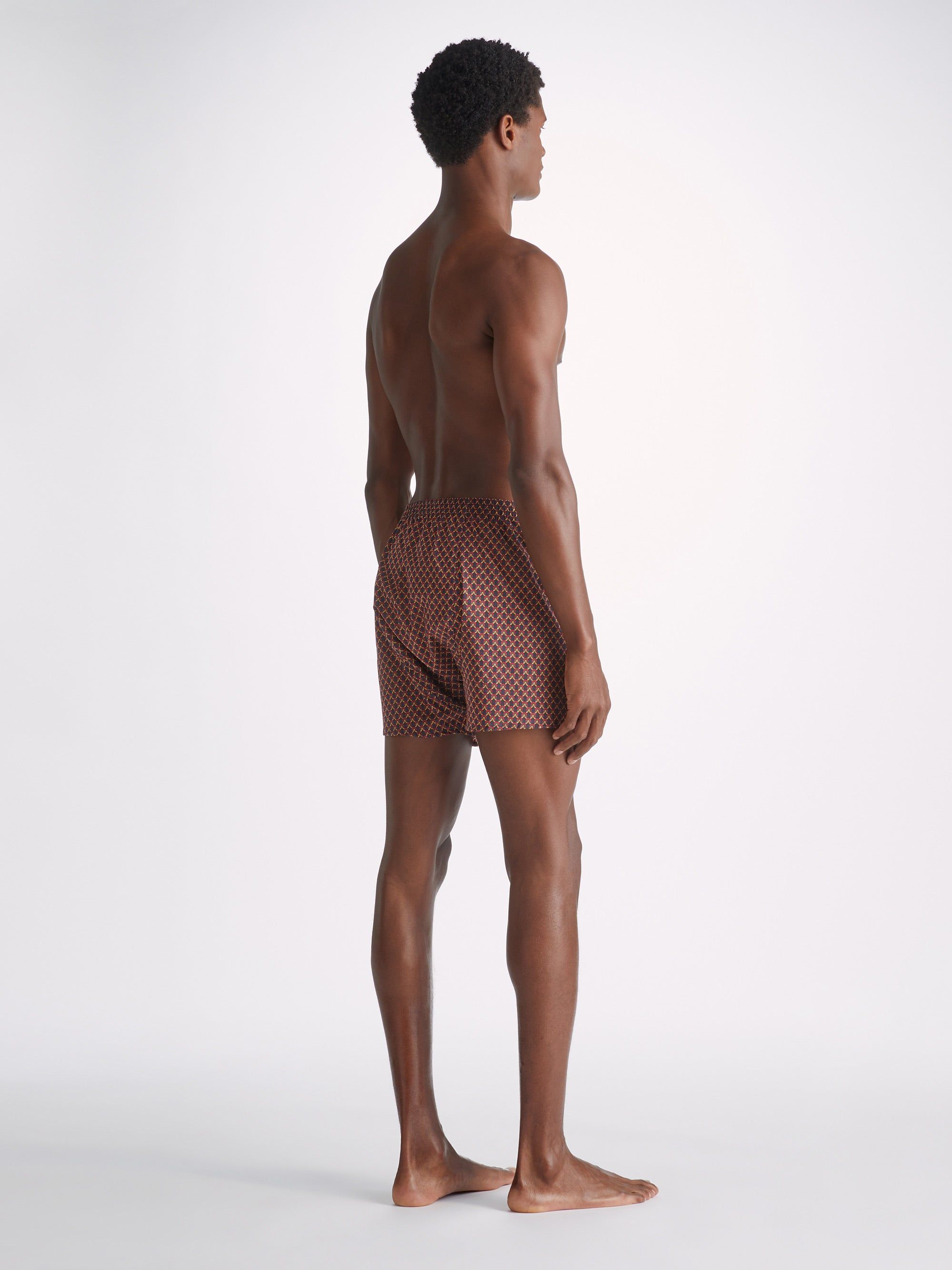 Men's Classic Fit Boxers Ledbury 65 Cotton Batiste Multi sold by Derek Rose product image thumbnail 4