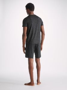 Men's T-Shirt London 10 Micro Modal Black sold by Derek Rose