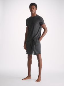Men's T-Shirt London 10 Micro Modal Black sold by Derek Rose