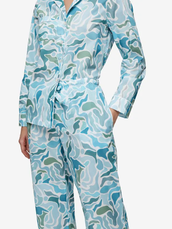 Women's Pyjamas Ledbury 61 Cotton Batiste Green sold by Derek Rose