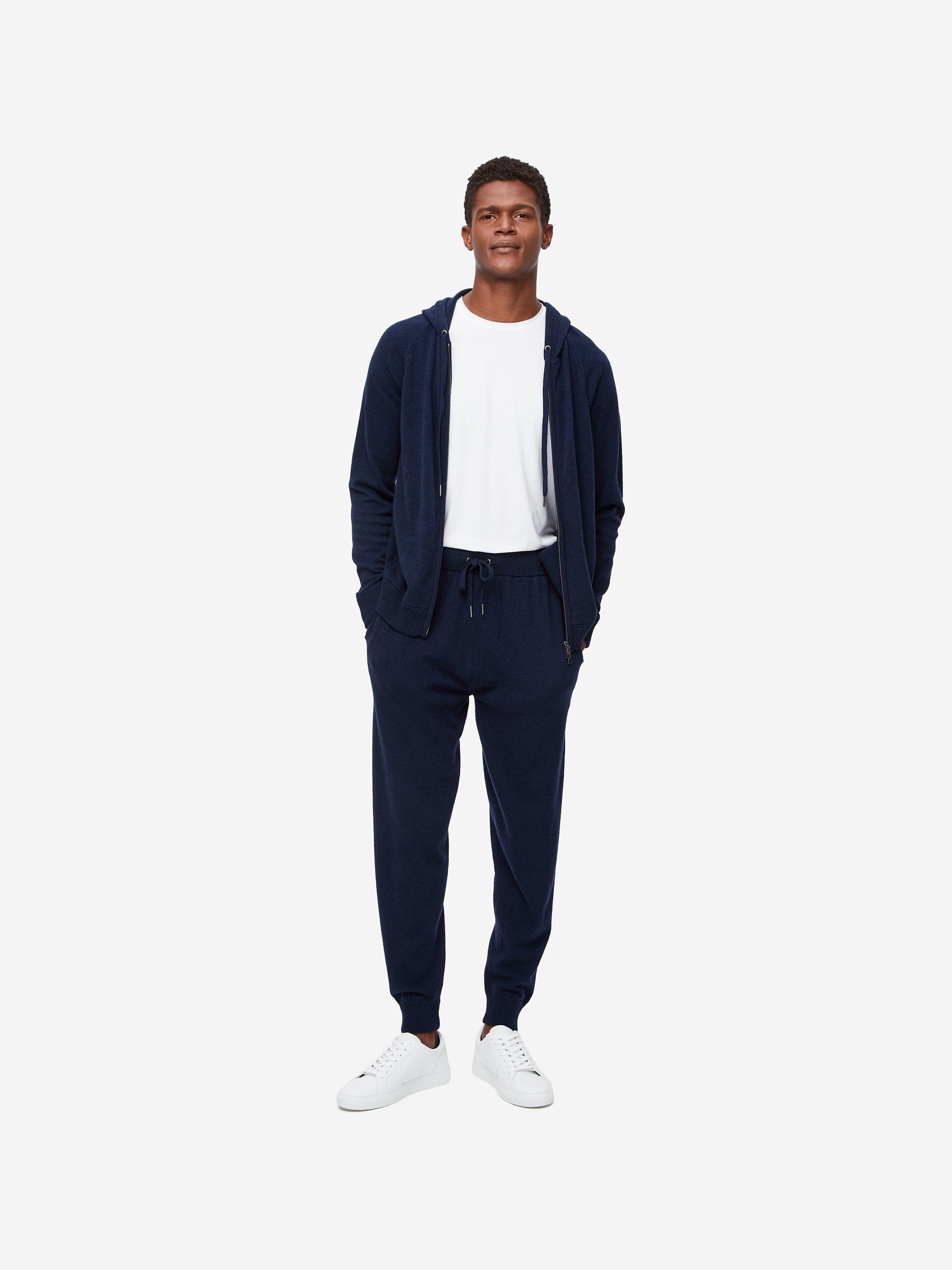 Men's Track Pants Finley Cashmere Midnight sold by Derek Rose product image thumbnail 3