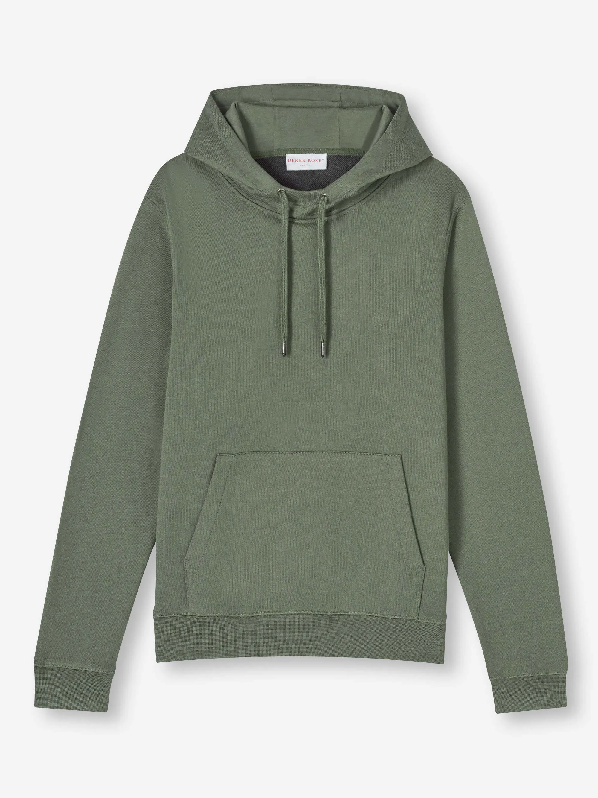 Men's Pullover Hoodie Quinn Cotton Modal Soft Green sold by Derek Rose product image thumbnail 2