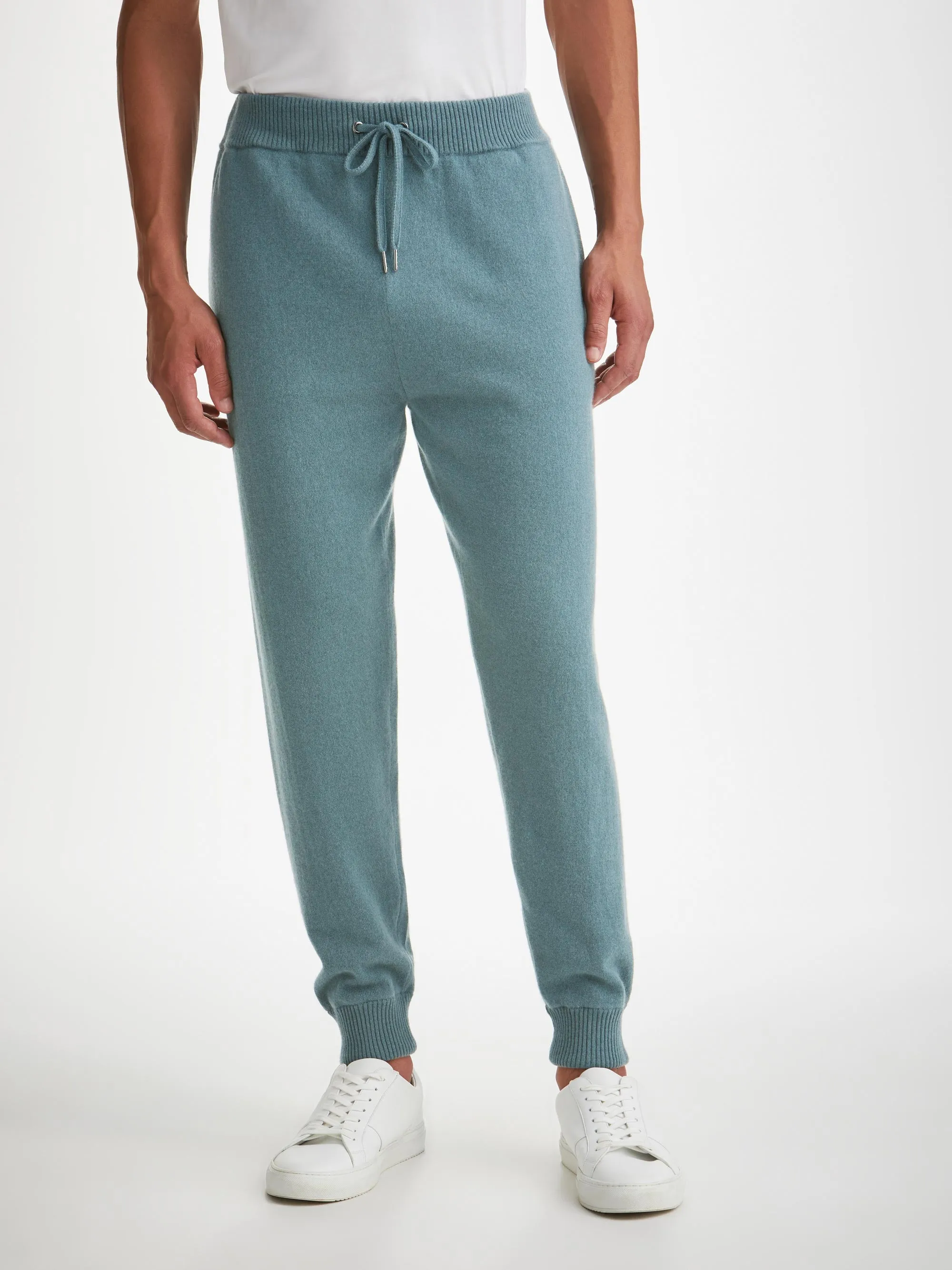 Men's Track Pants Finley Cashmere Teal sold by Derek Rose product image thumbnail 3