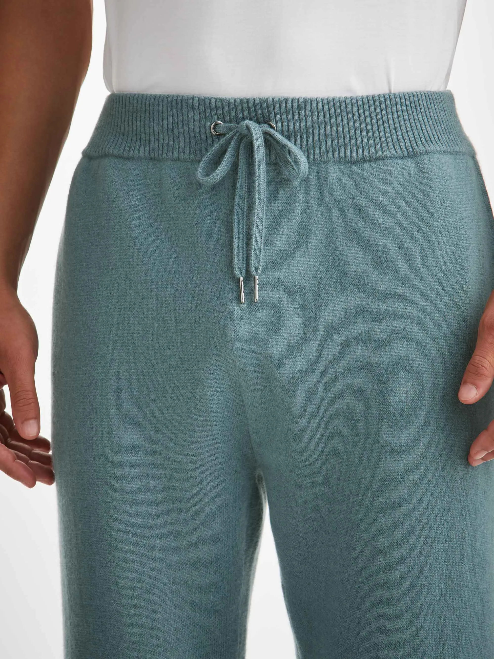 Men's Track Pants Finley Cashmere Teal sold by Derek Rose product image thumbnail 5