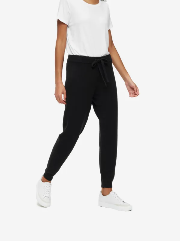 Women's Track Pants Daphne Cashmere Black sold by Derek Rose