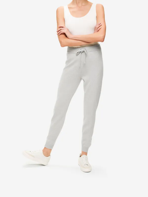 Women's Track Pants Daphne Cashmere Silver sold by Derek Rose