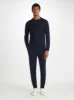 Men's Finley Sweater and Track Pants Cashmere Set Navy sold by Derek Rose