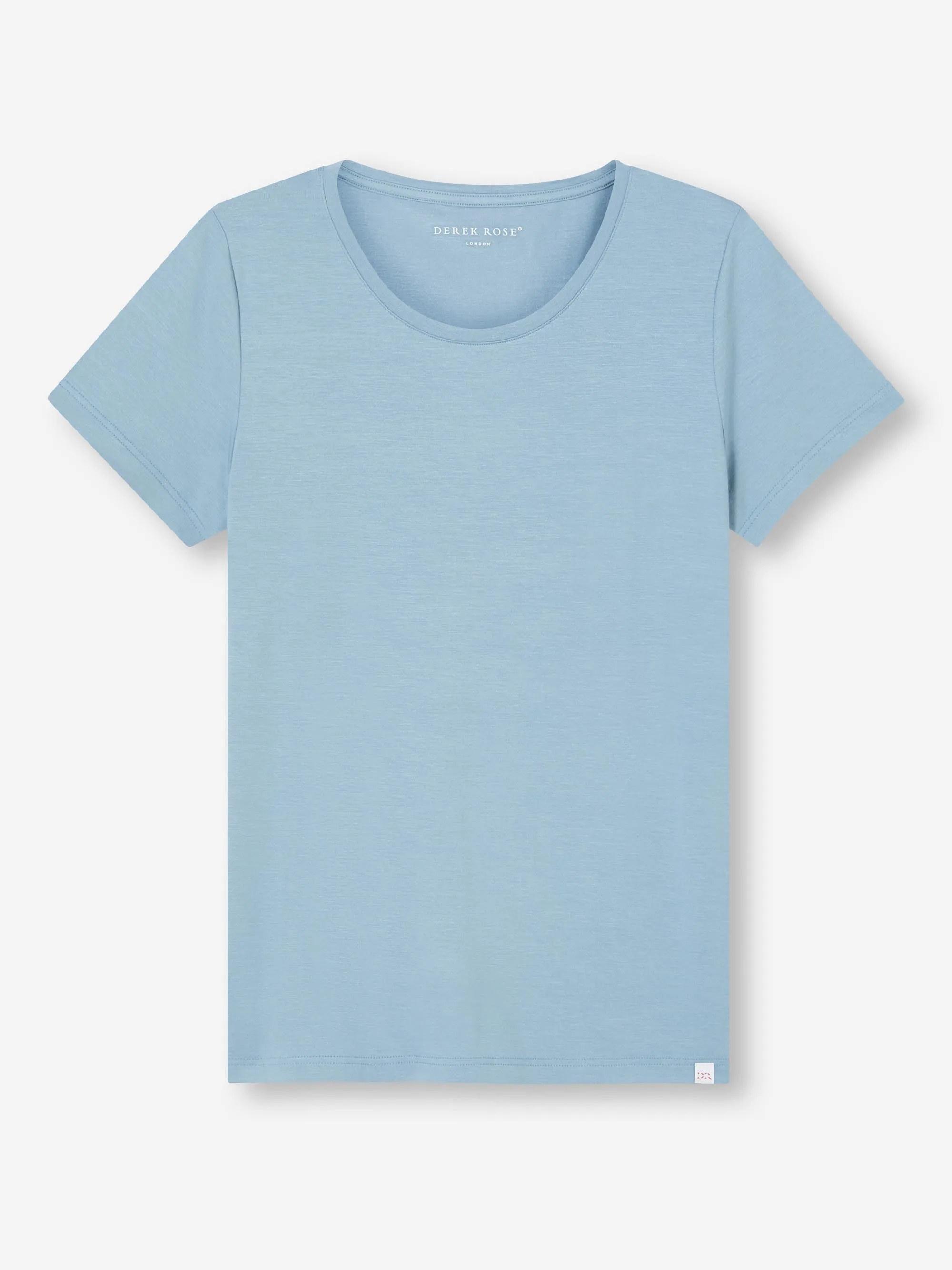 Women's T-Shirt Lara Micro Modal Stretch Cloud Blue sold by Derek Rose product image thumbnail 2