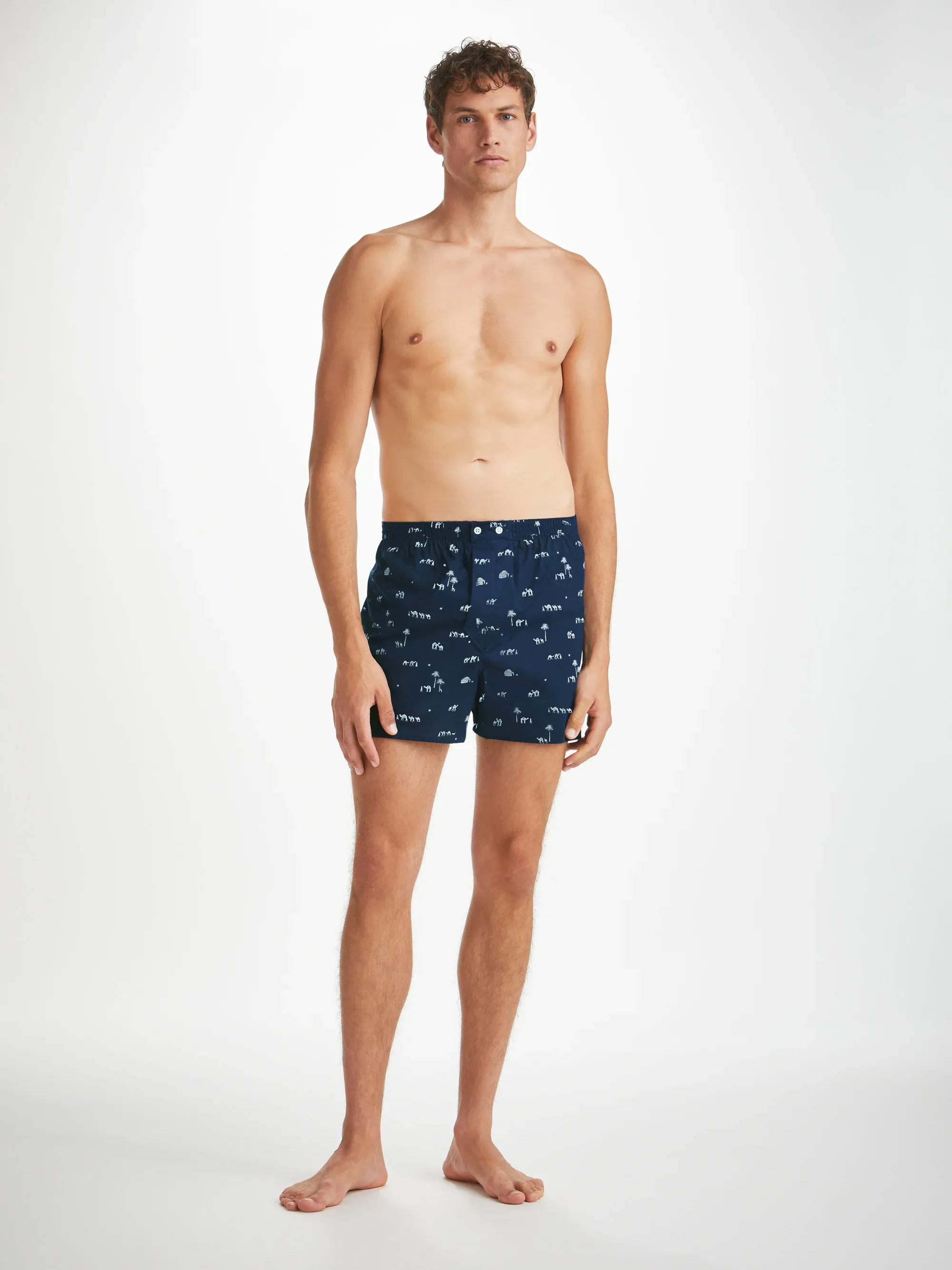 Men's Classic Fit Boxers Nelson 99 Cotton Batiste Navy sold by Derek Rose product image thumbnail 2