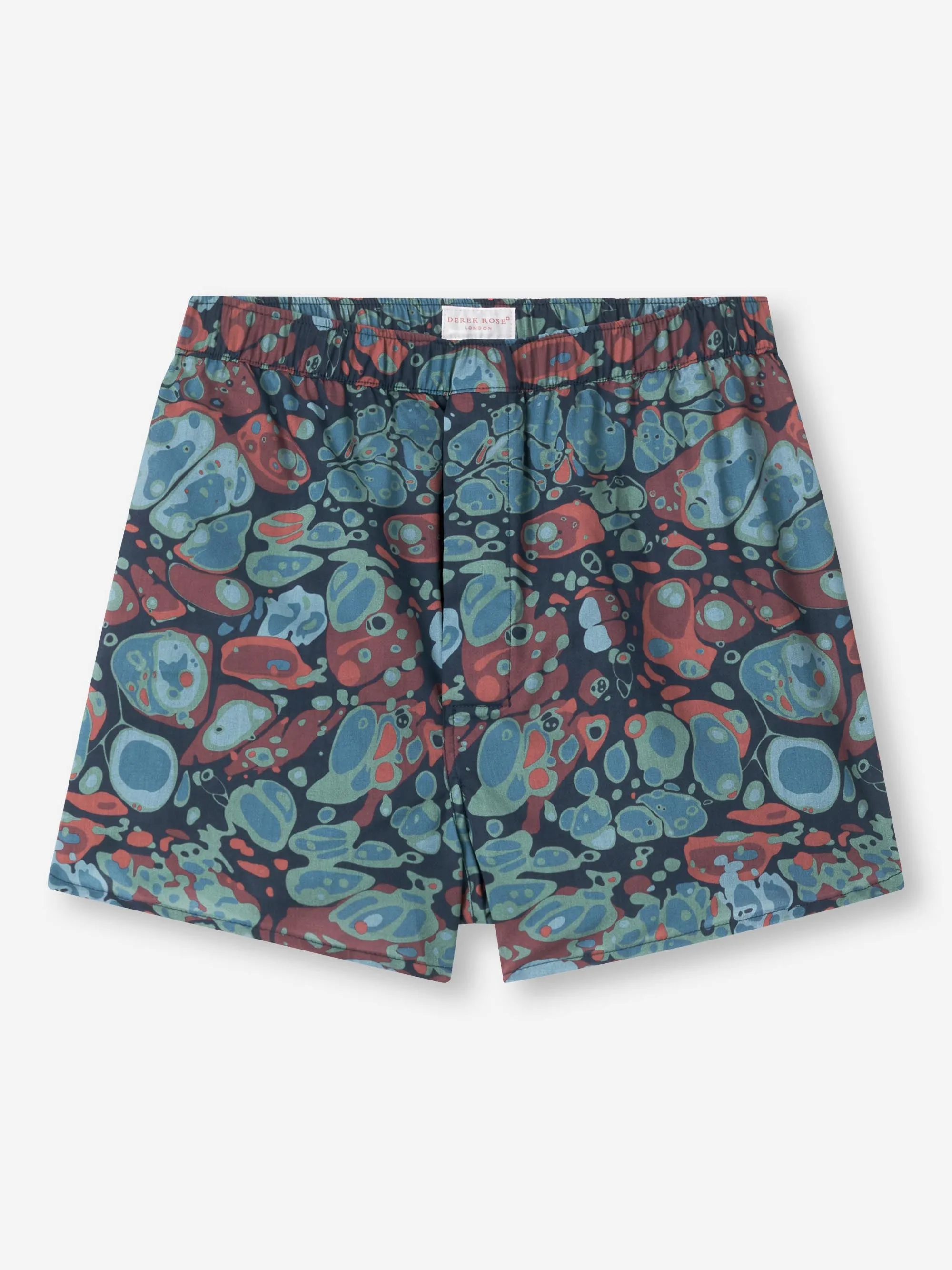 Men's Modern Fit Boxers Cotton Batiste Multi Marble Print sold by Derek Rose product image thumbnail 2