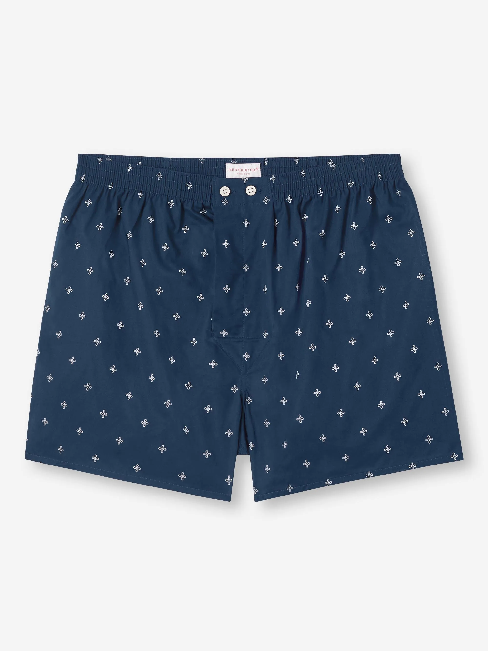 Men's Classic Fit BoxersCotton Batiste Navy Sailor's Knot Print sold by Derek Rose product image thumbnail 2