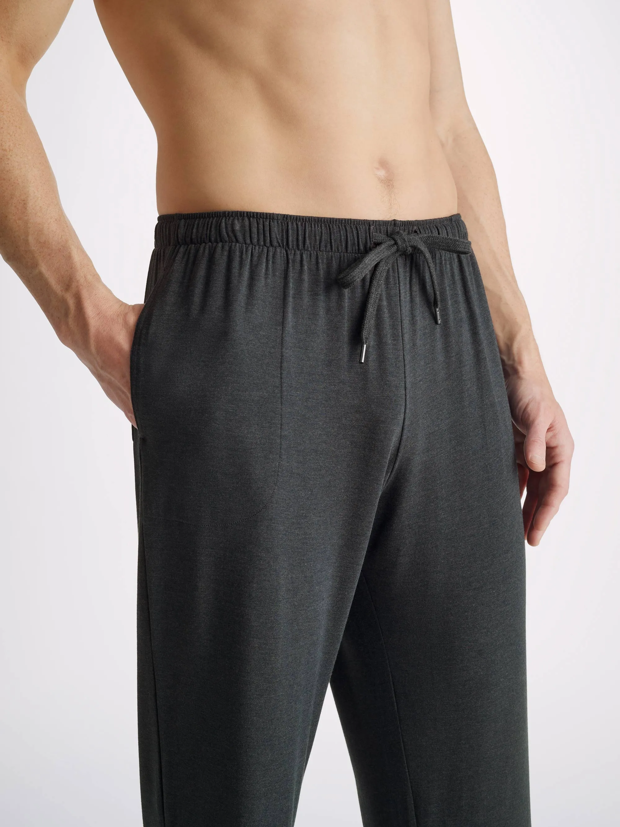 Men's Marlowe T-Shirt and Lounge Trousers Anthracite sold by Derek Rose product image thumbnail 5