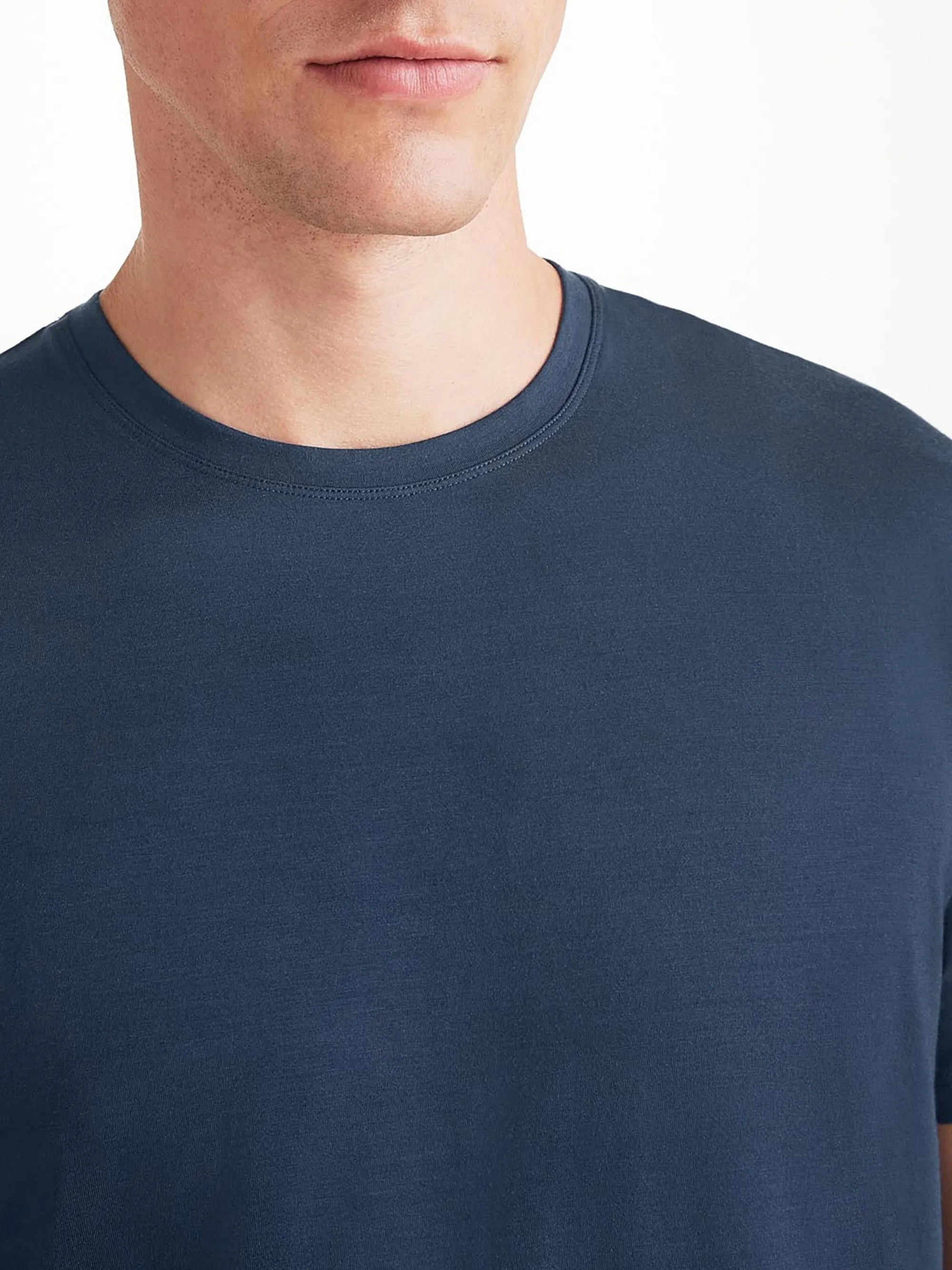 Men's Basel T-Shirt and Lounge Trousers Navy sold by Derek Rose product image thumbnail 3