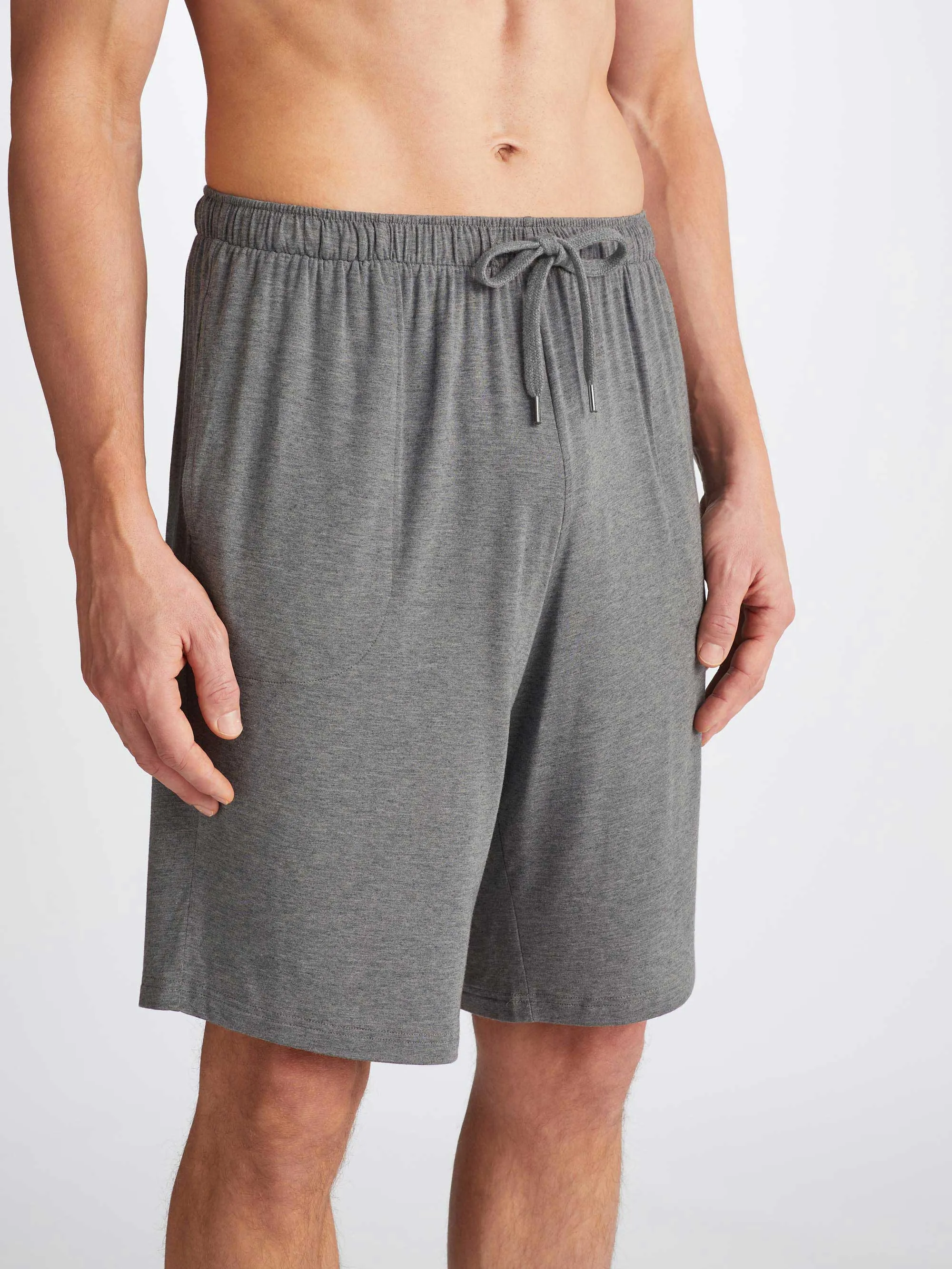 Men's Marlowe T-Shirt and Lounge Shorts Charcoal sold by Derek Rose product image thumbnail 4