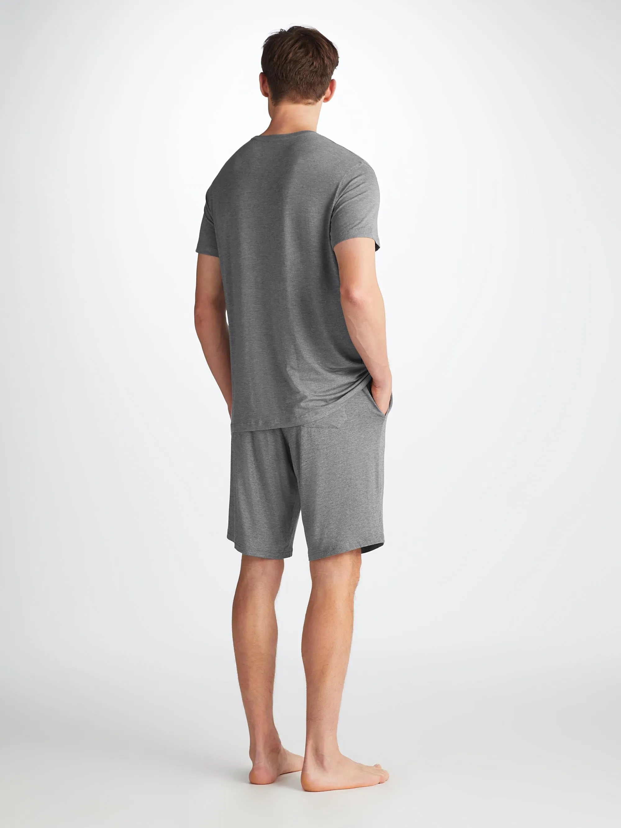 Men's Marlowe T-Shirt and Lounge Shorts Charcoal sold by Derek Rose product image thumbnail 2