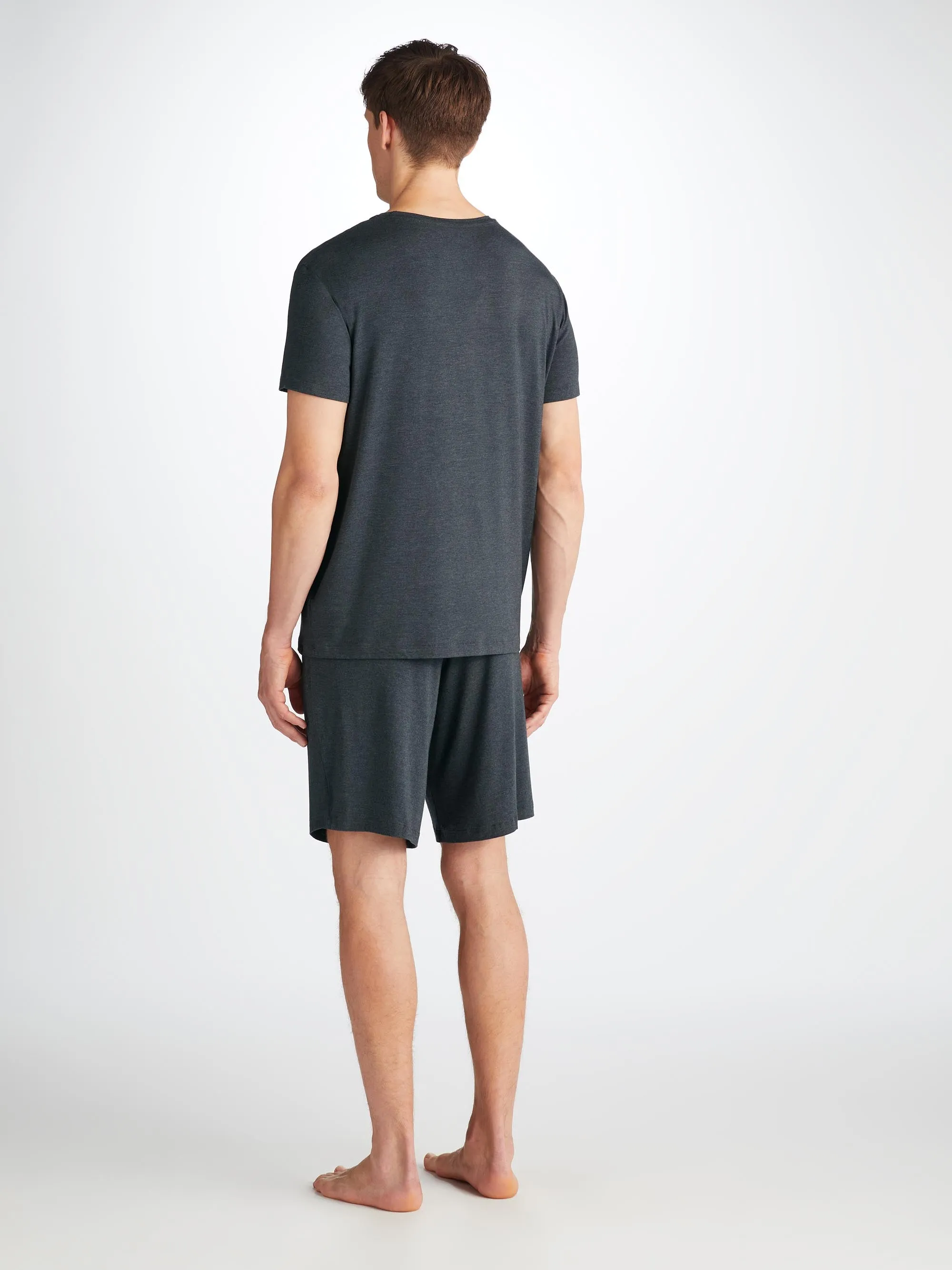Men's Marlowe T-Shirt and Lounge Shorts Anthracite sold by Derek Rose product image thumbnail 3