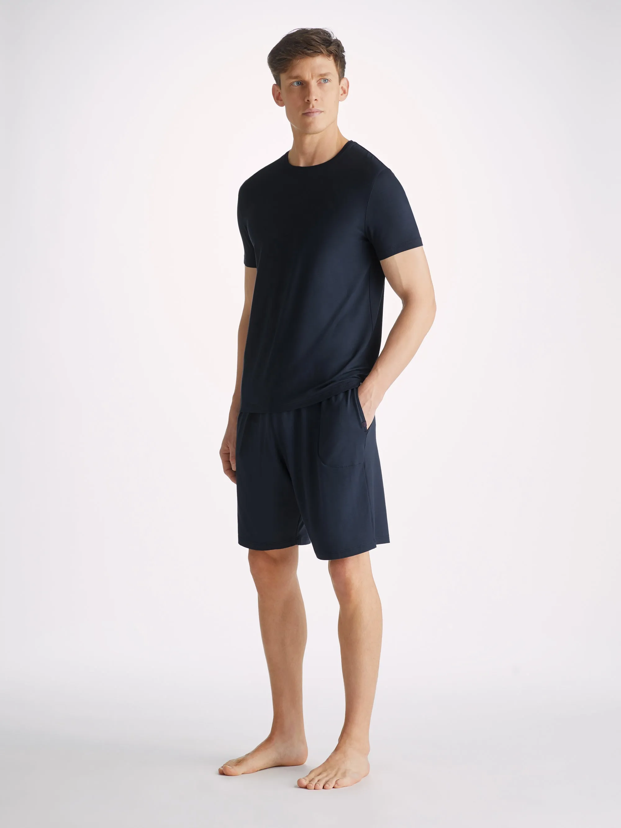 Men's Basel T-Shirt And Lounge Shorts Navy sold by Derek Rose