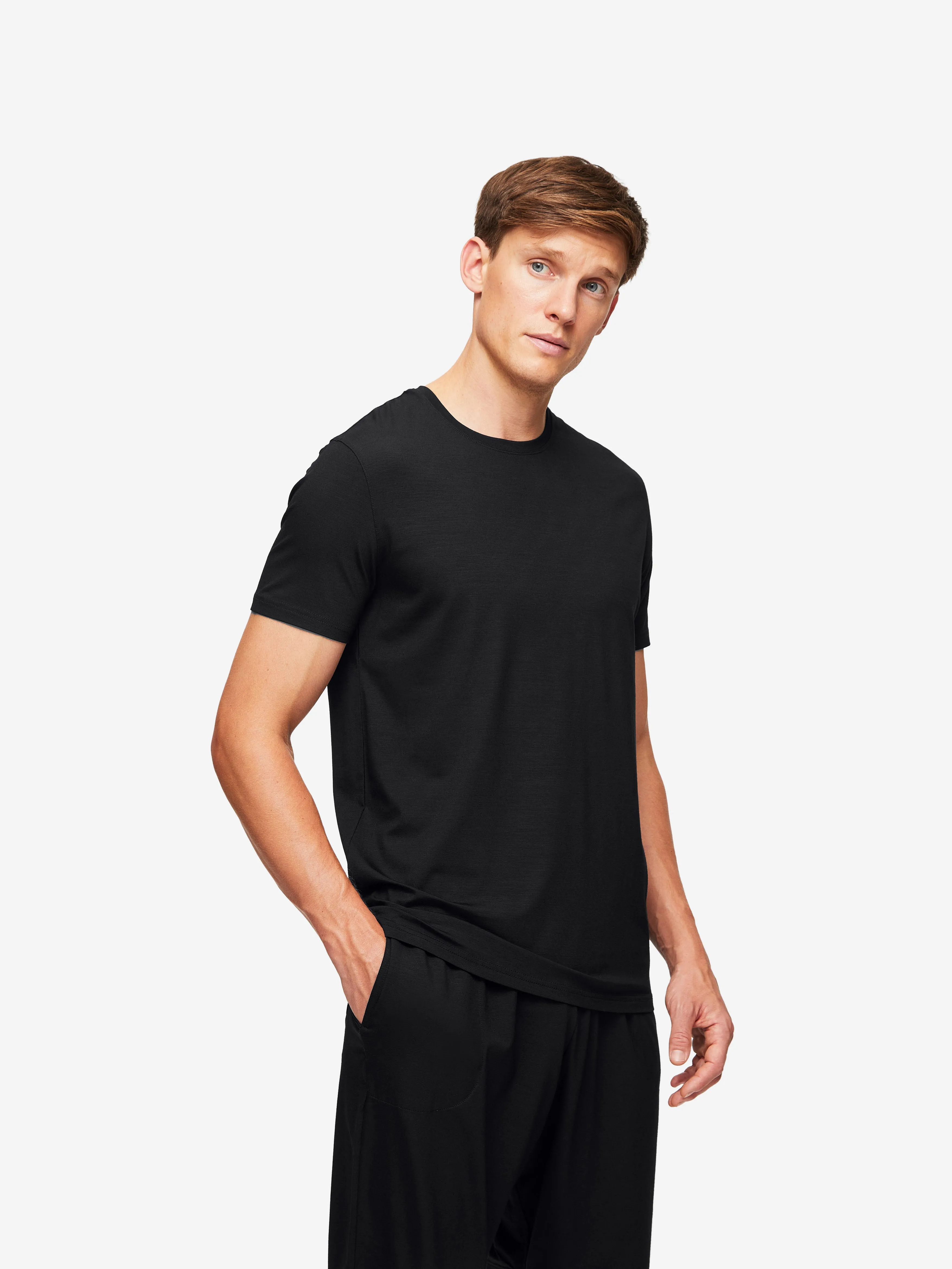 Men's Basel T-Shirt and Lounge Shorts Black sold by Derek Rose product image thumbnail 3