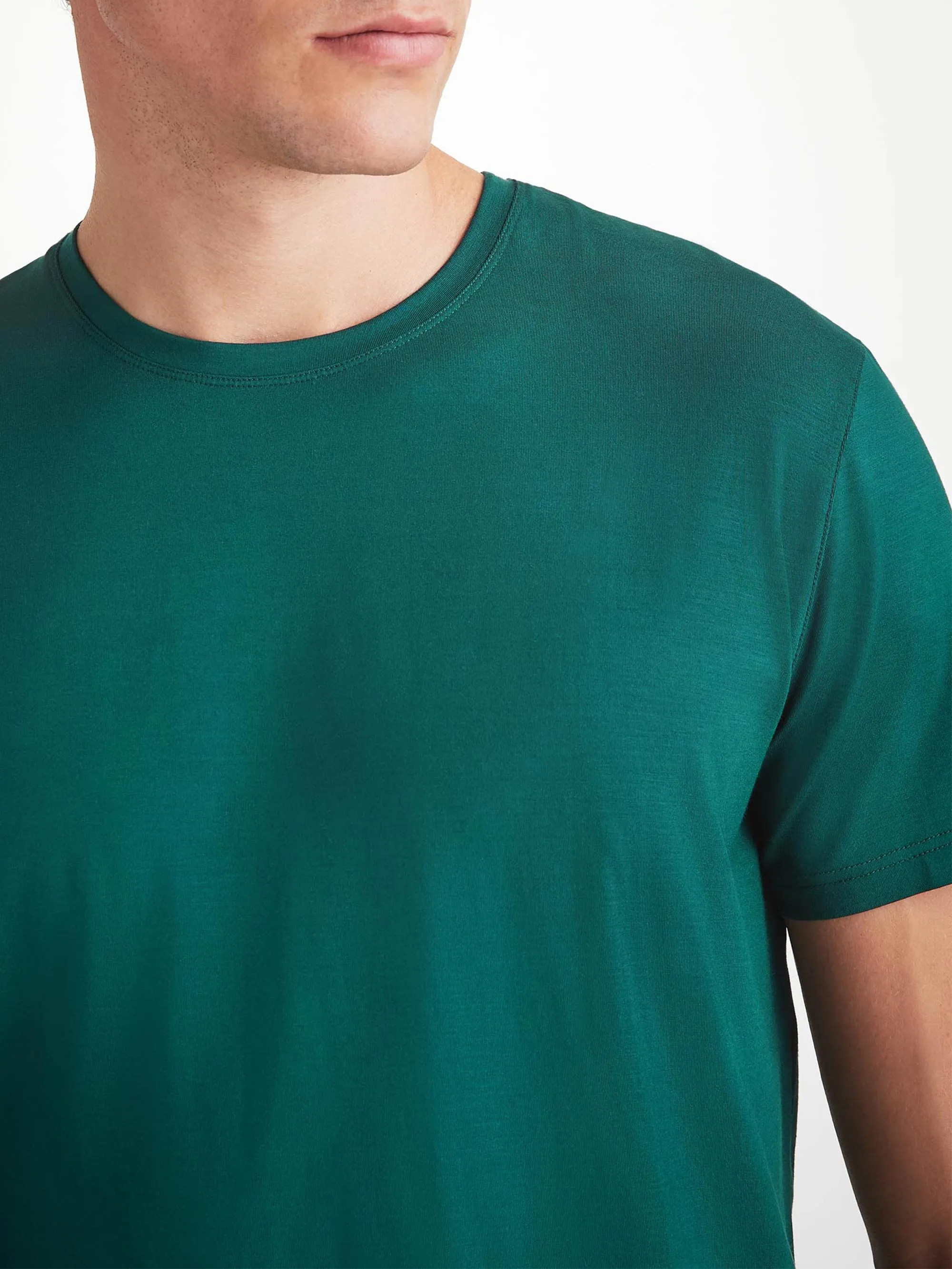 Men's Basel T-Shirt And Lounge Shorts Pine Green sold by Derek Rose product image thumbnail 4