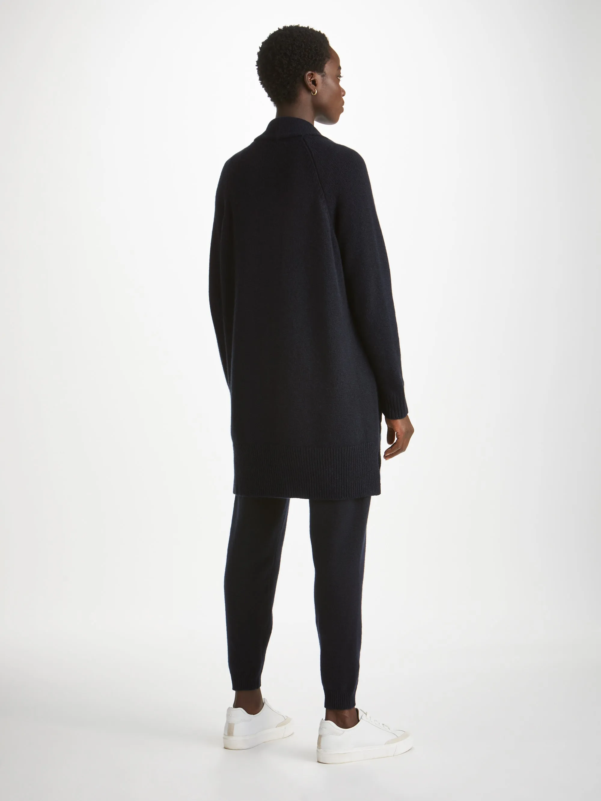 Women's Cardigan and Track Pants Cashmere Navy sold by Derek Rose product image thumbnail 2