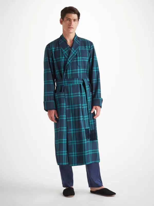 Men's Robe York 46 Wool Navy sold by Derek Rose